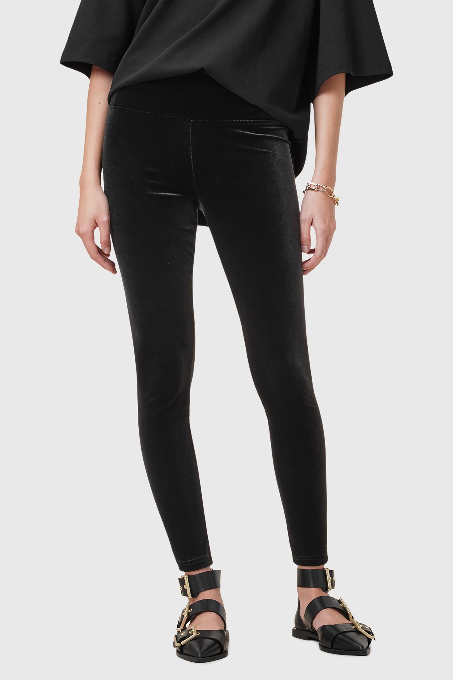 CORA VELVET LEGGING BLACK 2
