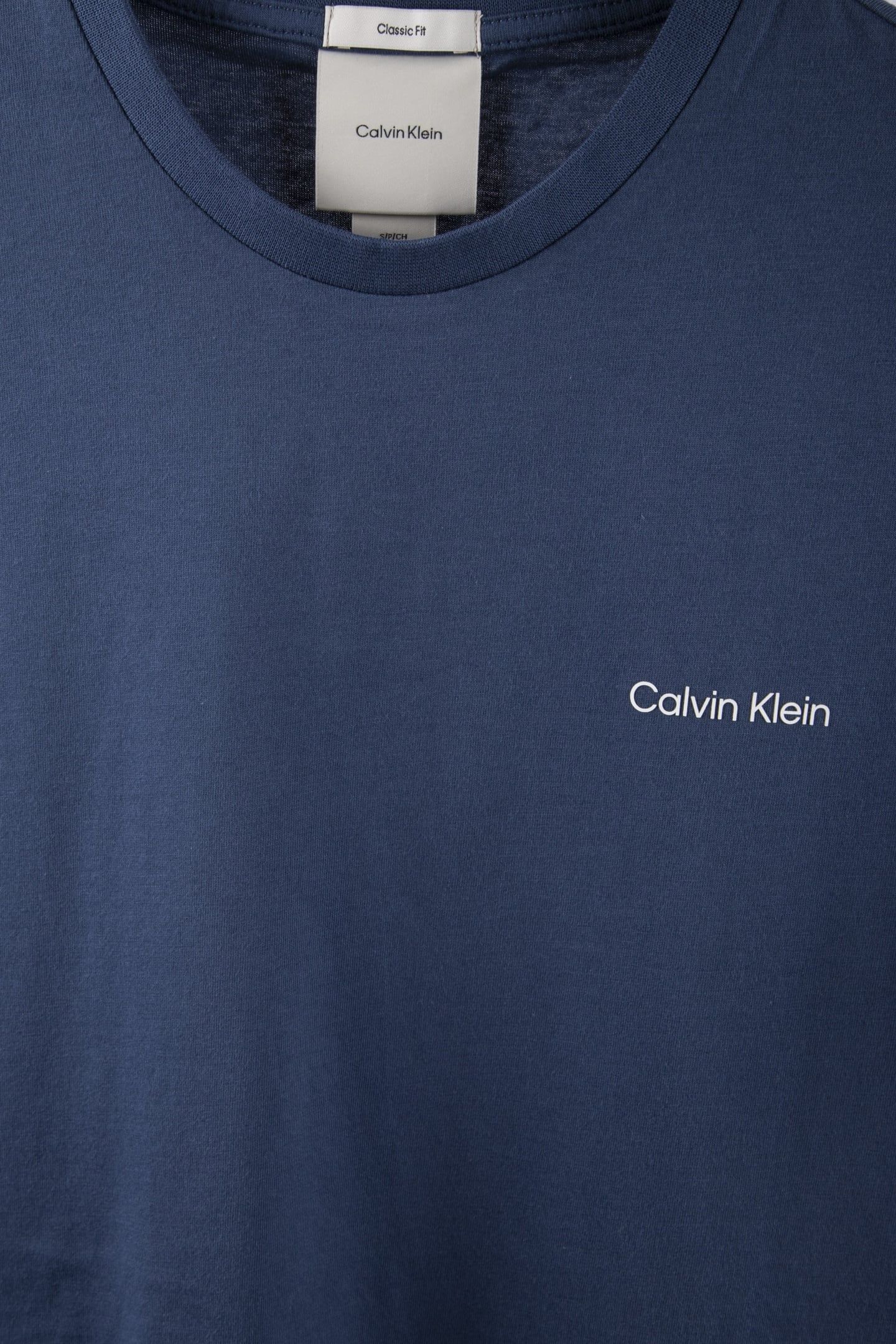 SS MICRO LOGO CREWNECK DARK DENIM 4