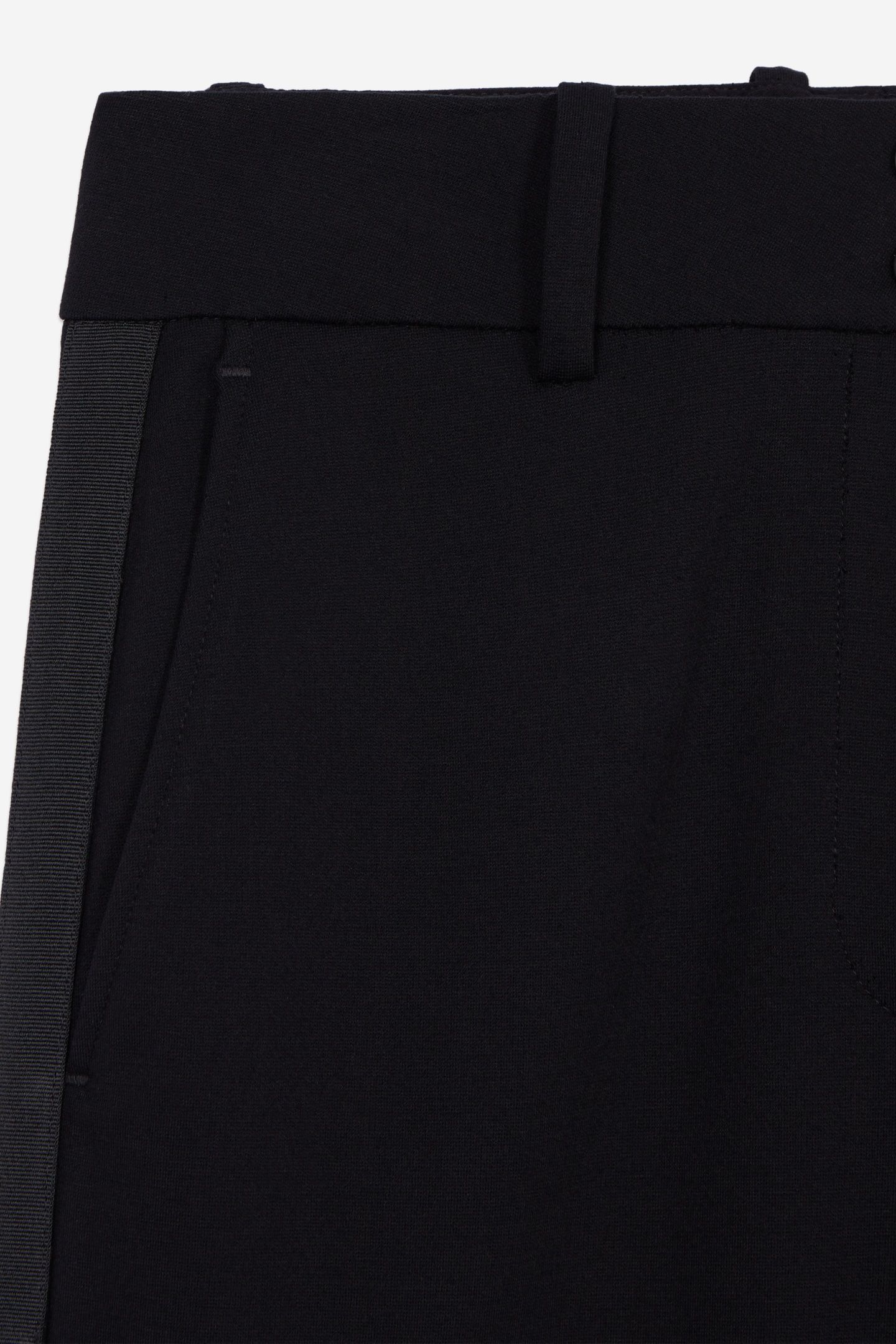 STRAIGHT-LEG TROUSERS WITH SIDE STRIPE DETAIL BLACK 7