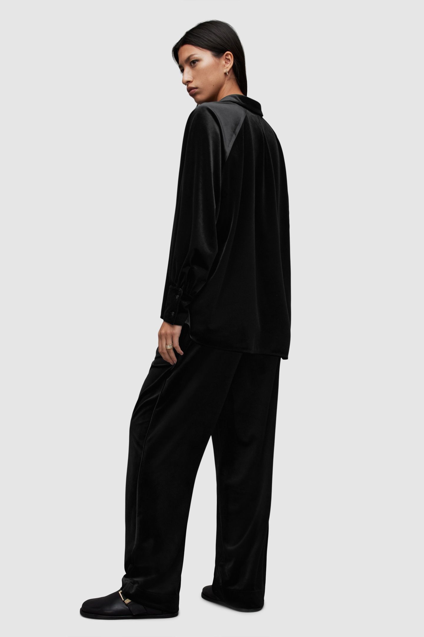 TYLER VELVET TROUSER BLACK 2