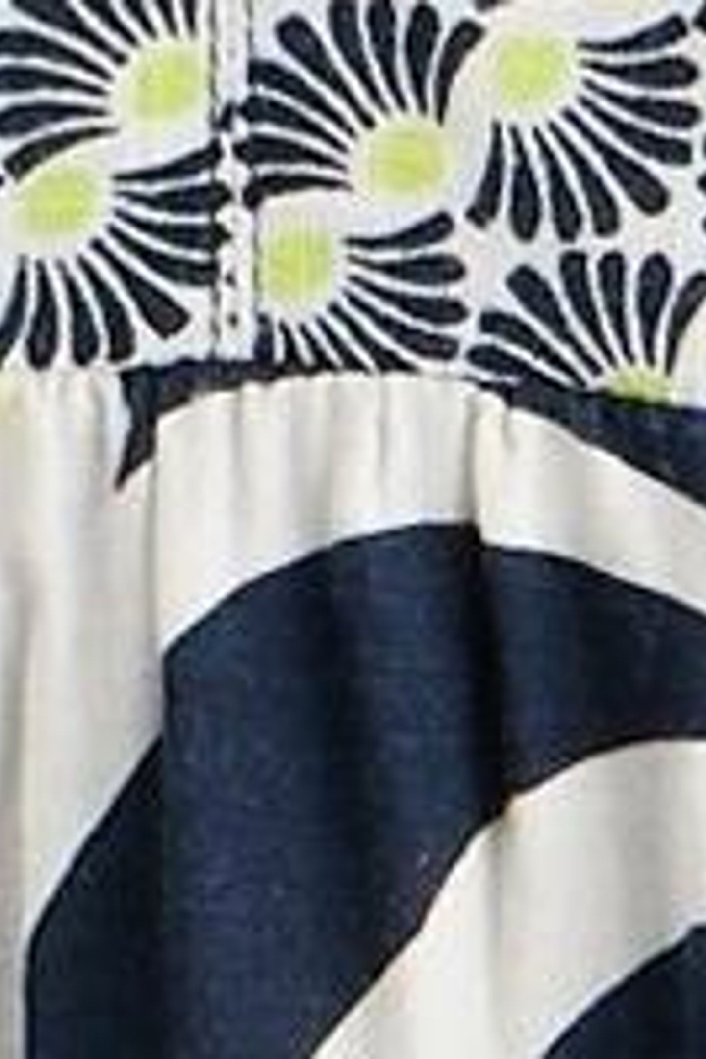 ASH LINEN BLEND TOP NAVY PRINT 6