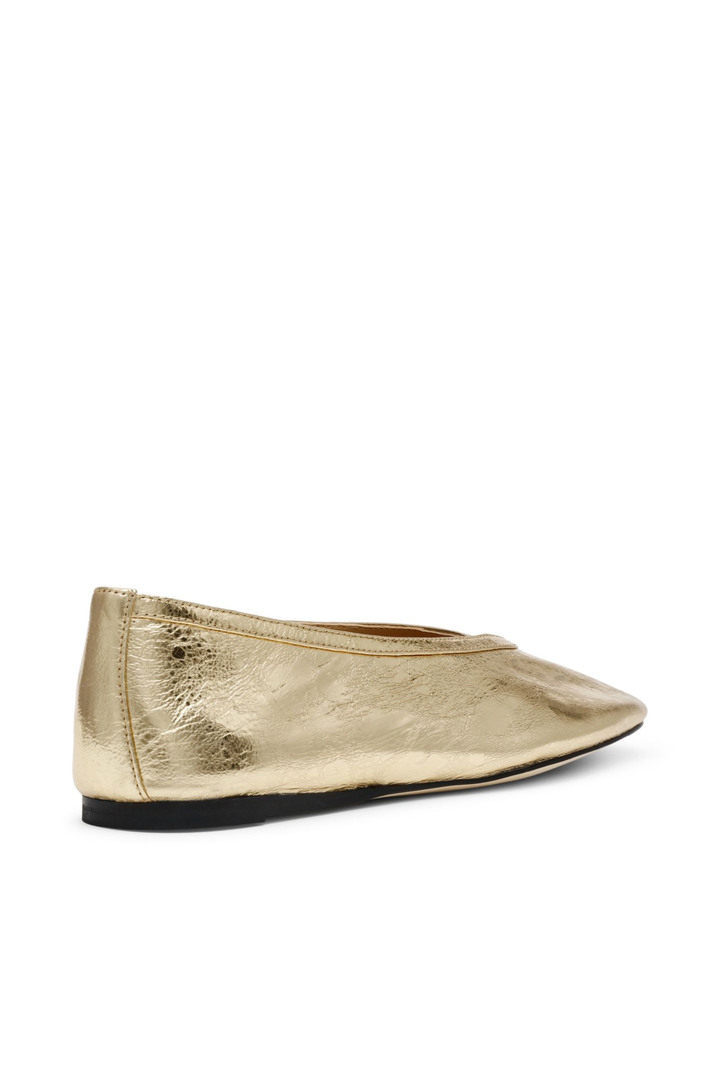 LENI FLAT SHOES GOLD LEATHER 3