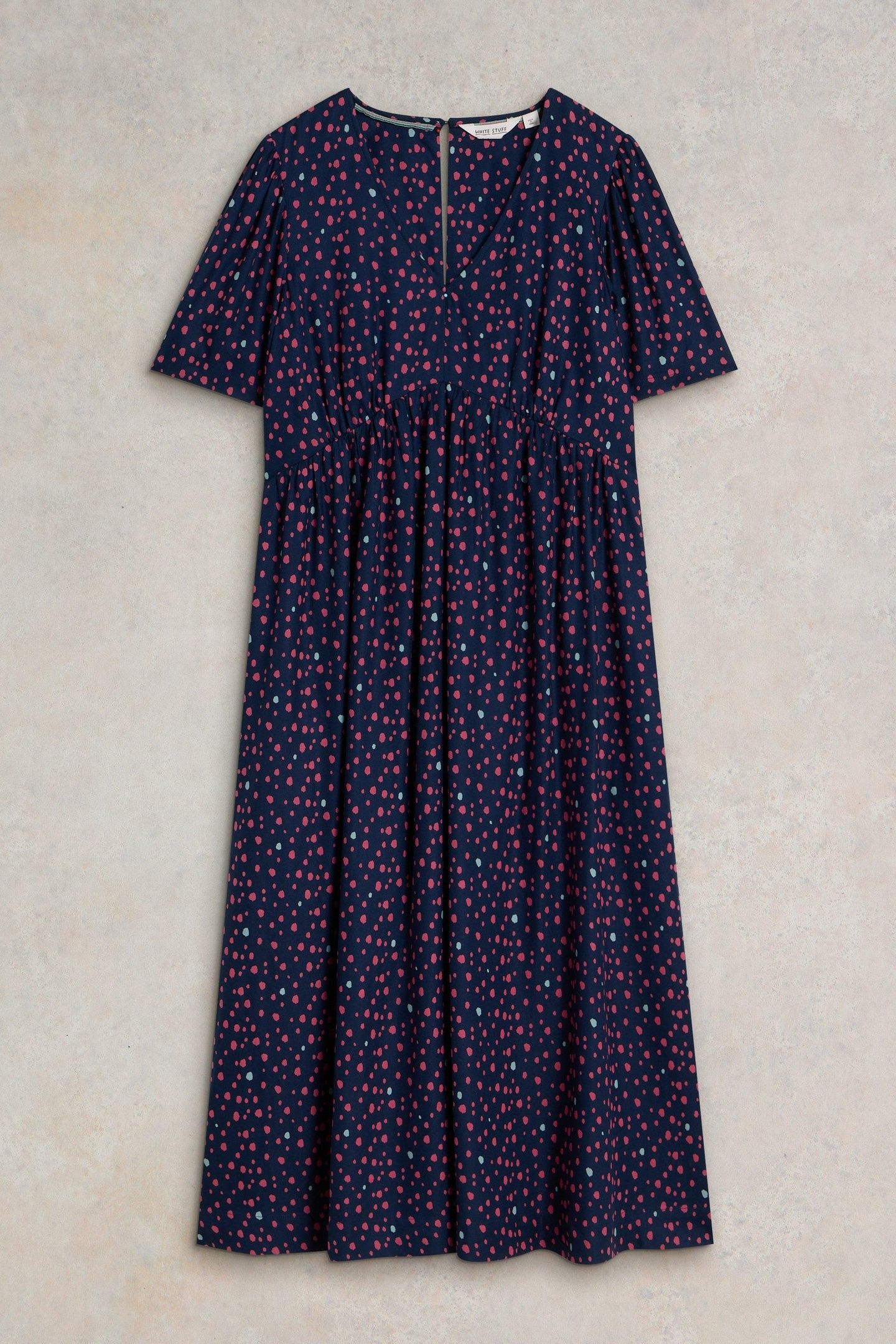 LUCY MIDI DRESS NAVY MULTI 4