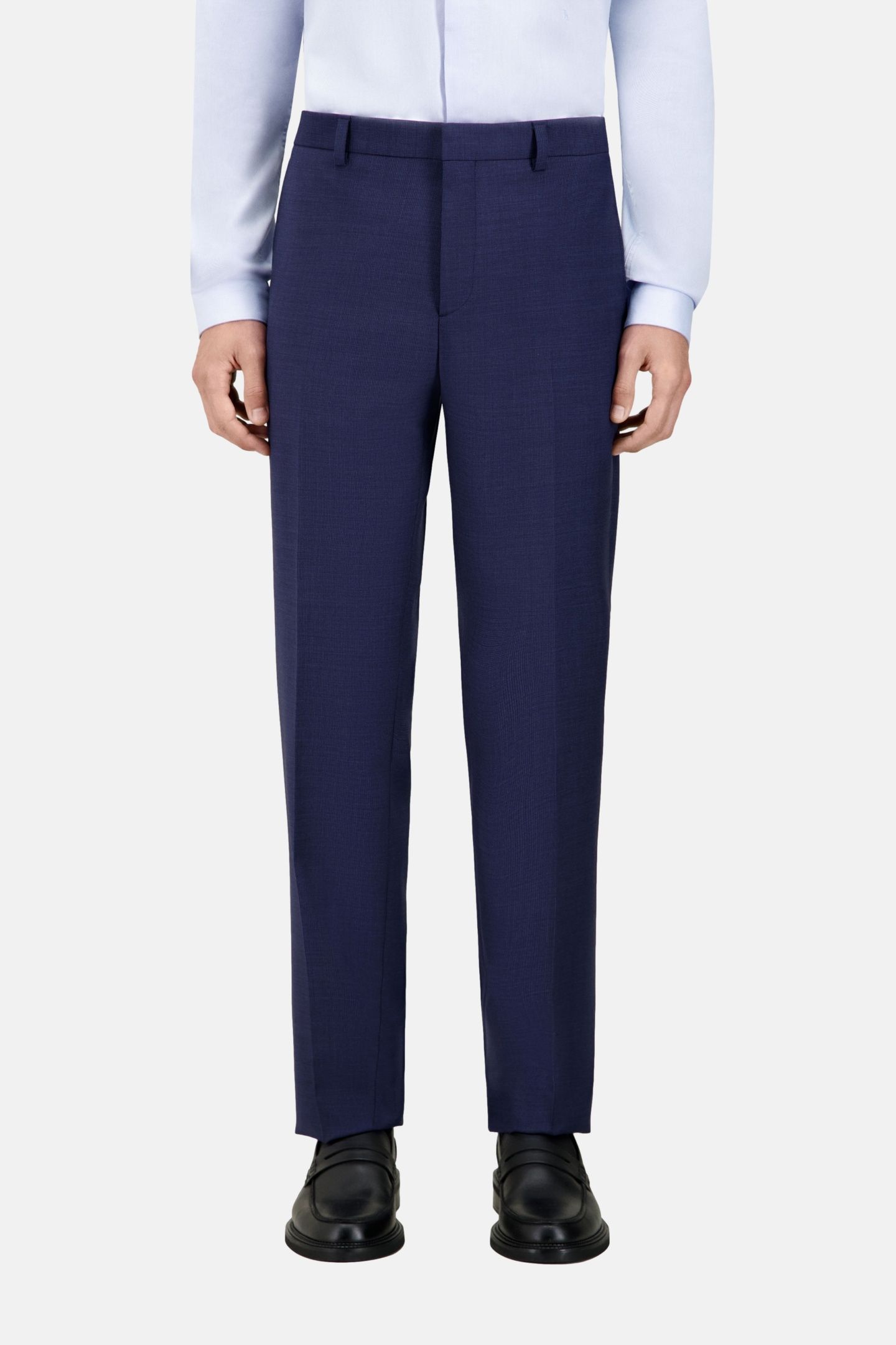 CLASSIC SUIT TROUSERS WITH ITALIAN POCKETS NAVY 1
