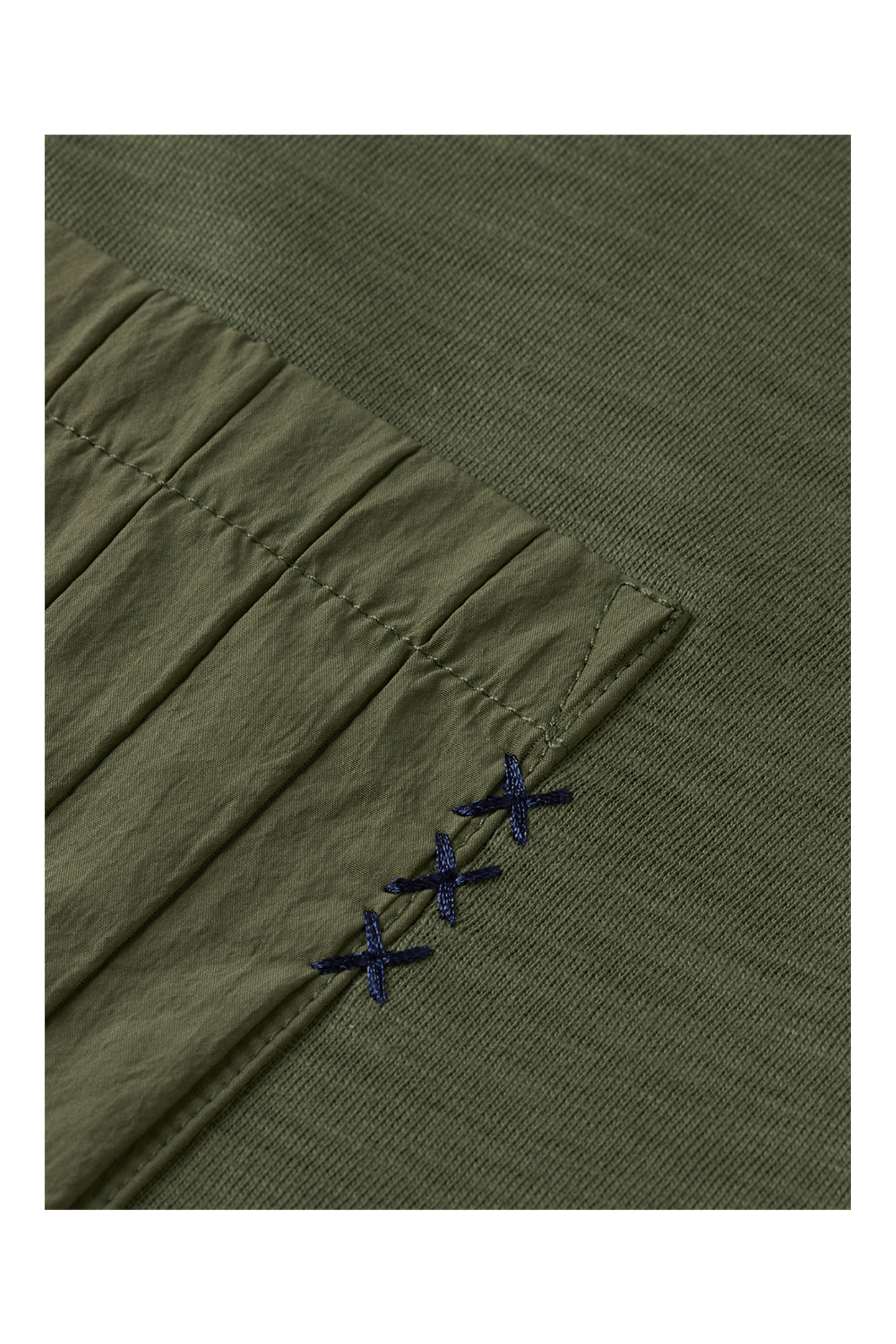 RELAXED FIT PATCHWORK POCKET T-SHIRT THYME 6