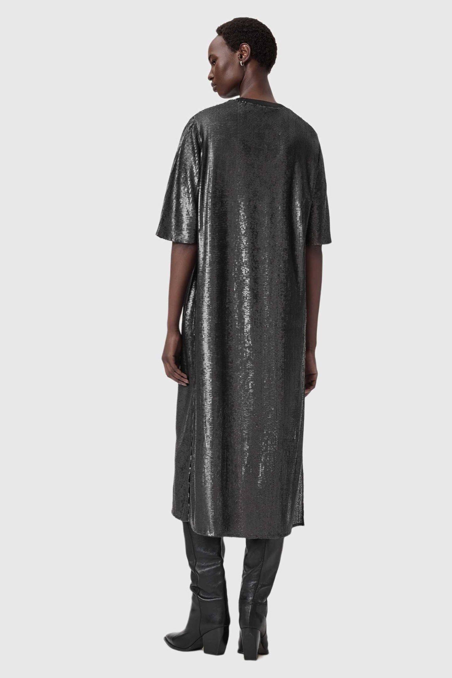 ANNA JUELA DRESS MATTE BLACK 4