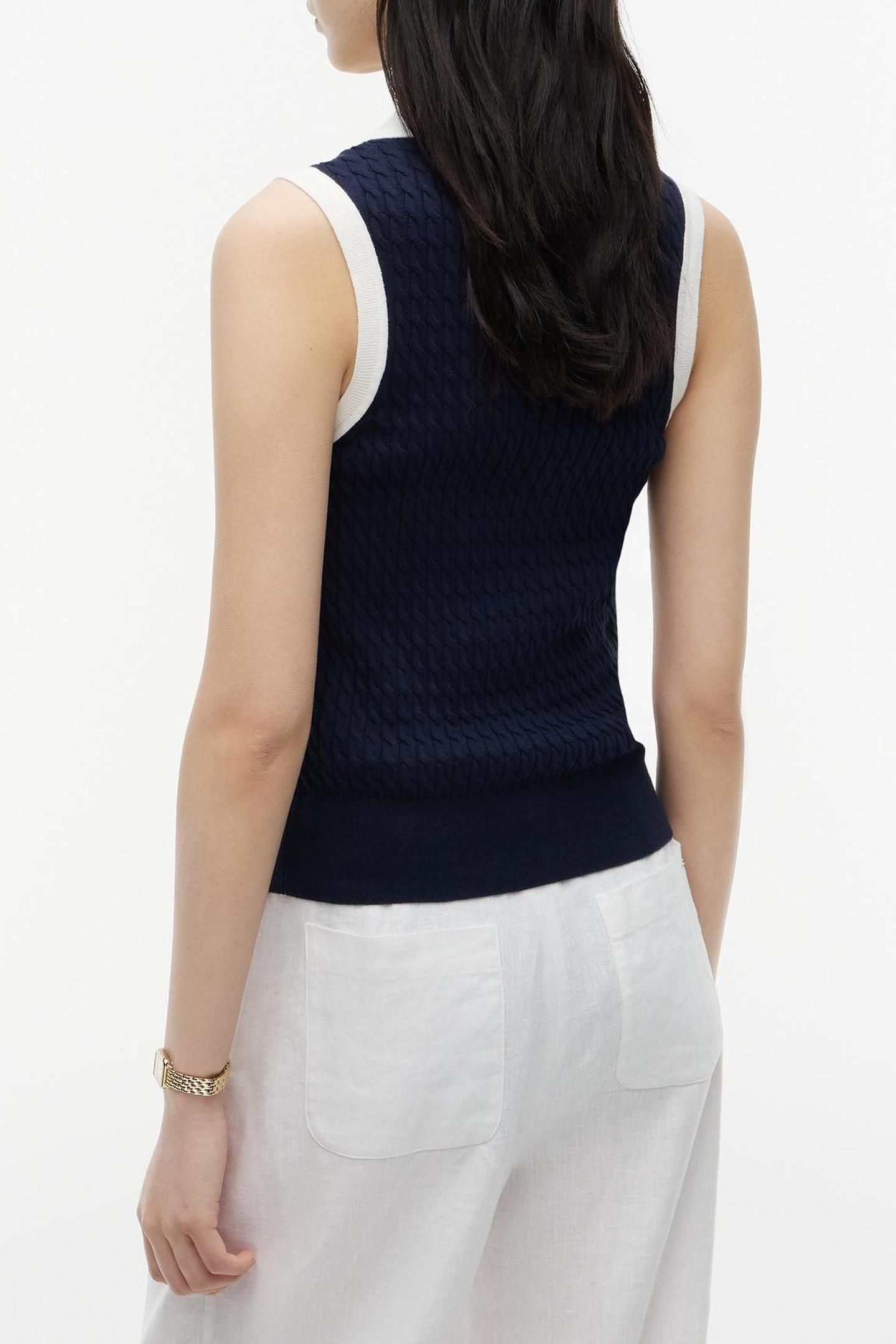FINE CABLE SLEEVE DARK NIGHT NAVY 2