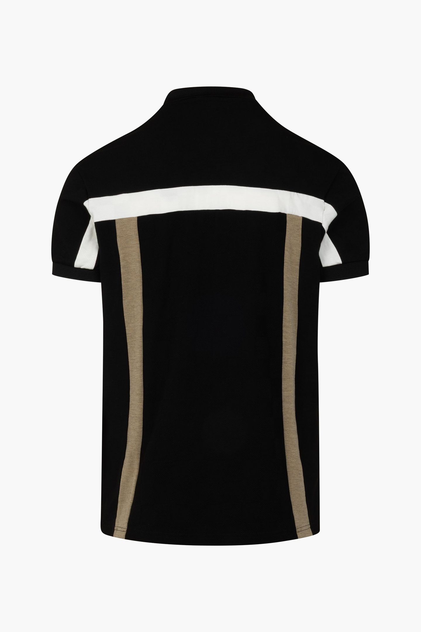 CHECK POLO BLACK/GOLD 2