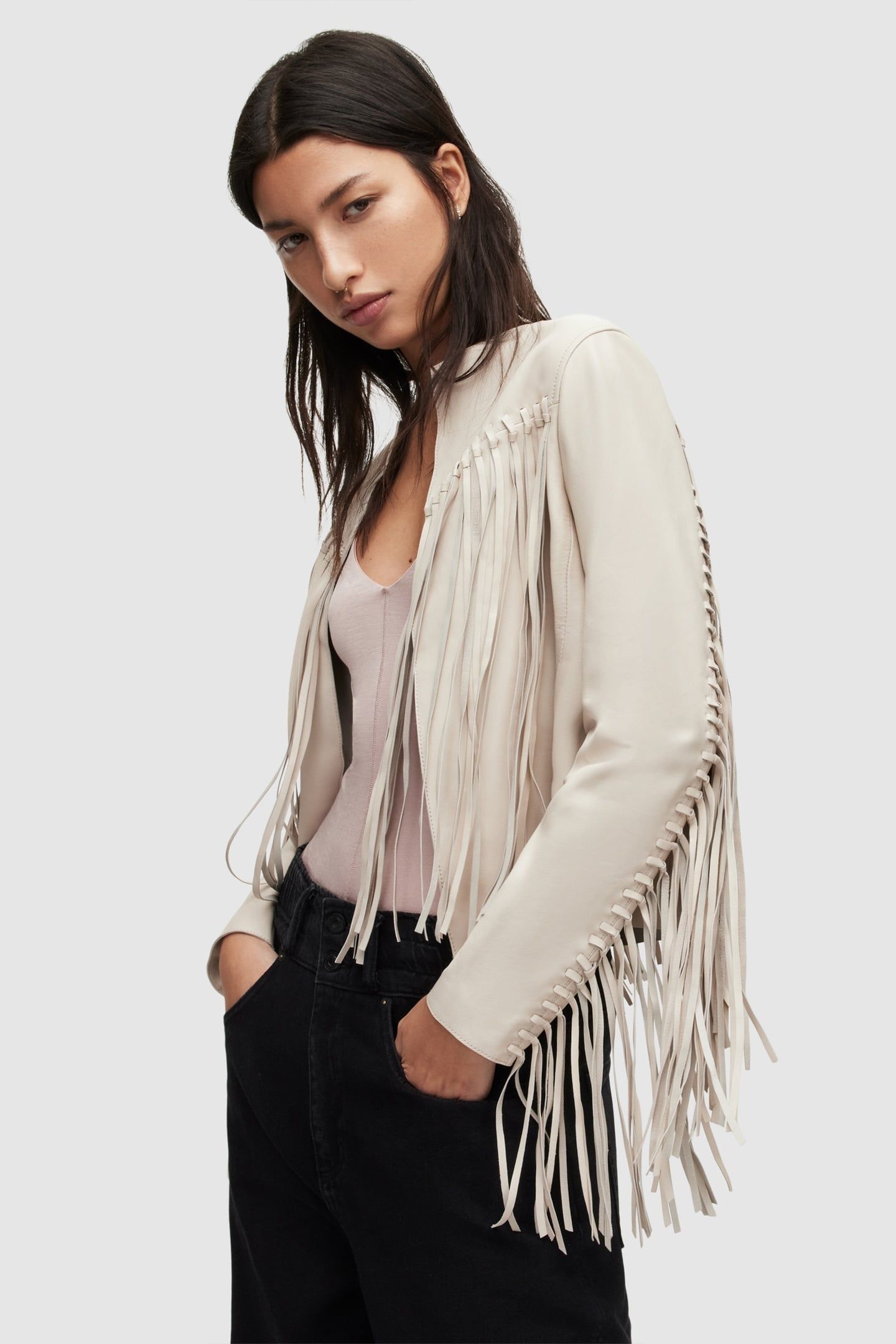 REEMA TASSEL JACKET WHITE 2