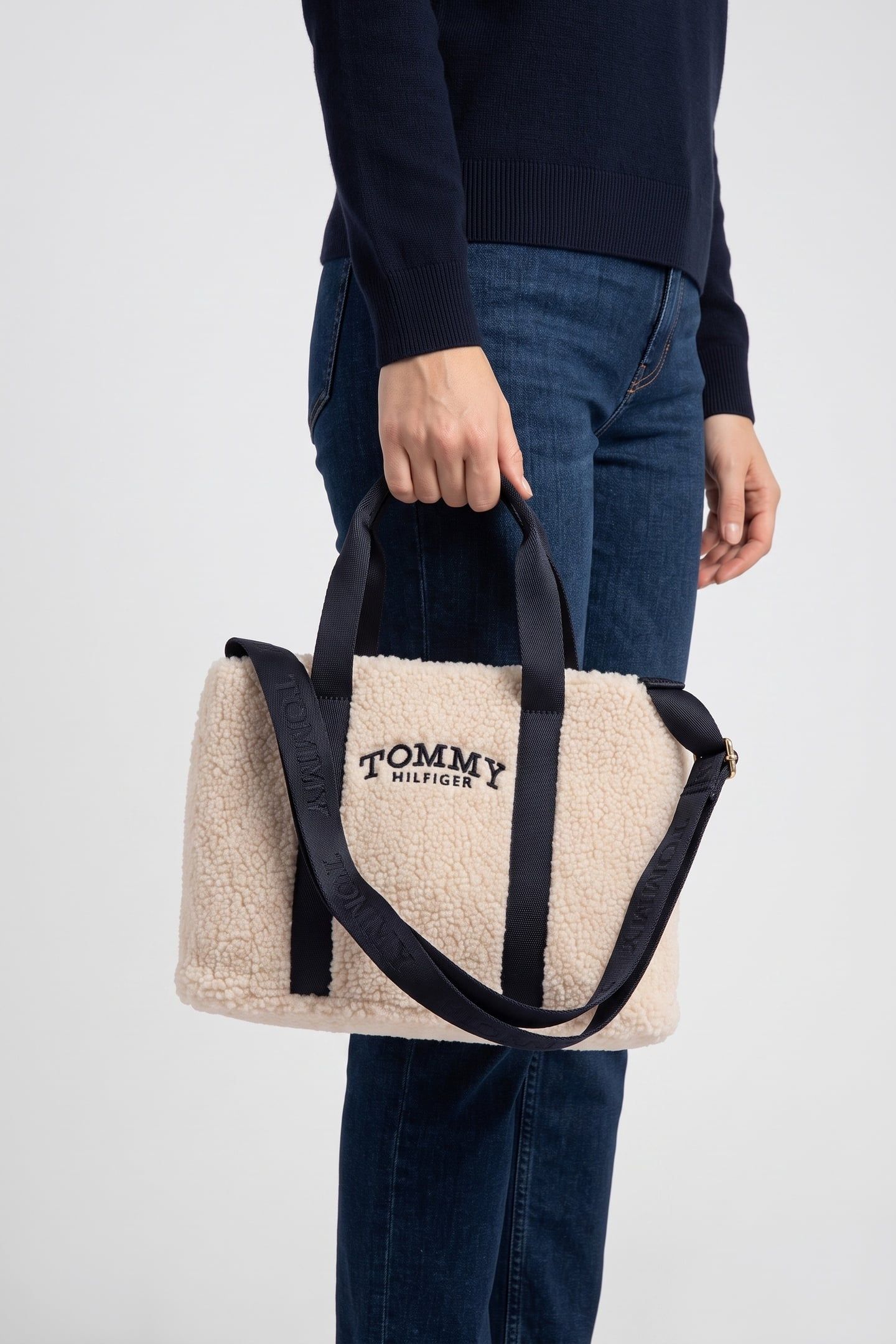 GIRLS TEDDY MONOTYPE BAG IVORY SILK 1