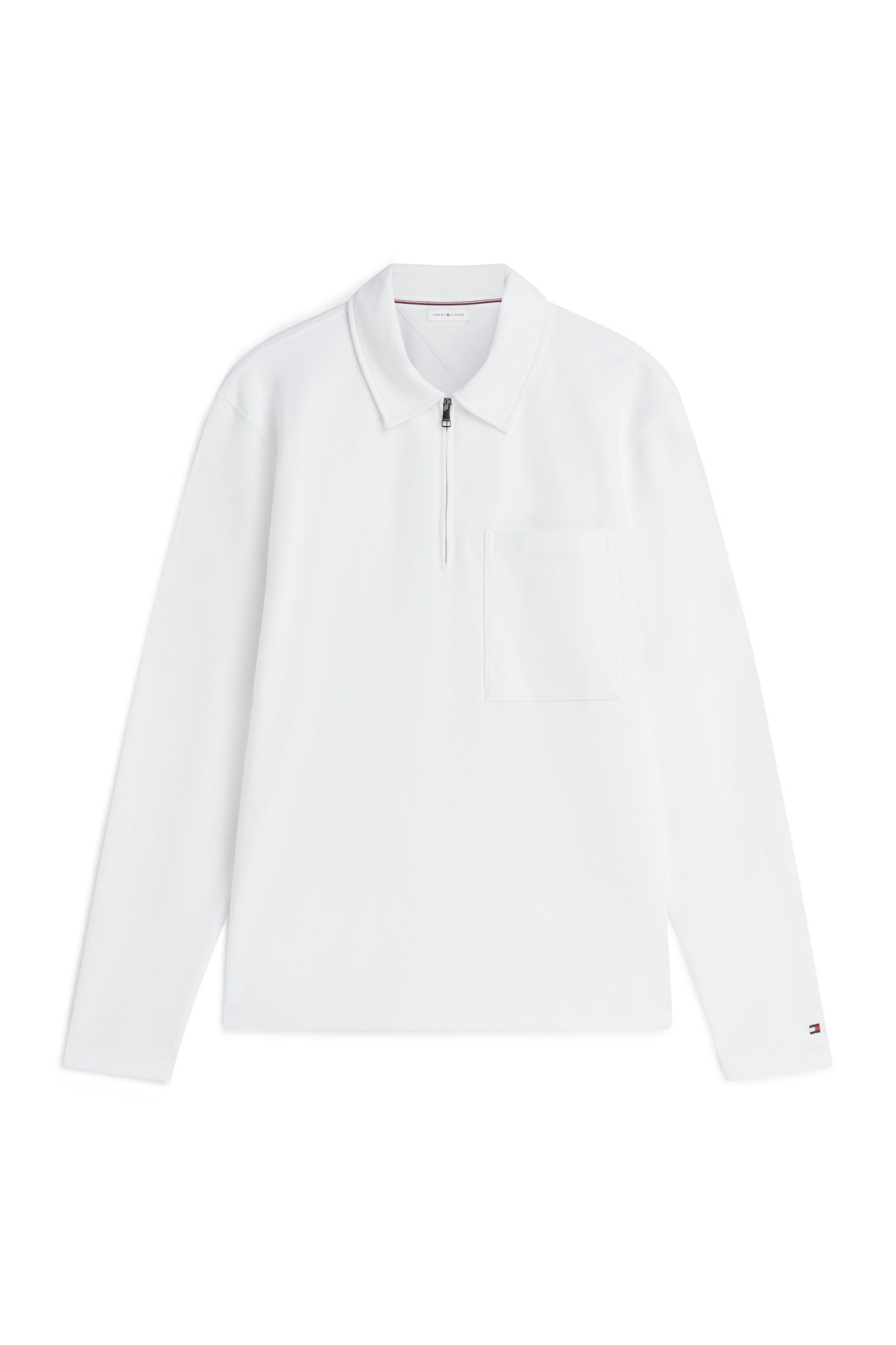 ESSENTIAL TERRY QUARTER-ZIP WHITE 4
