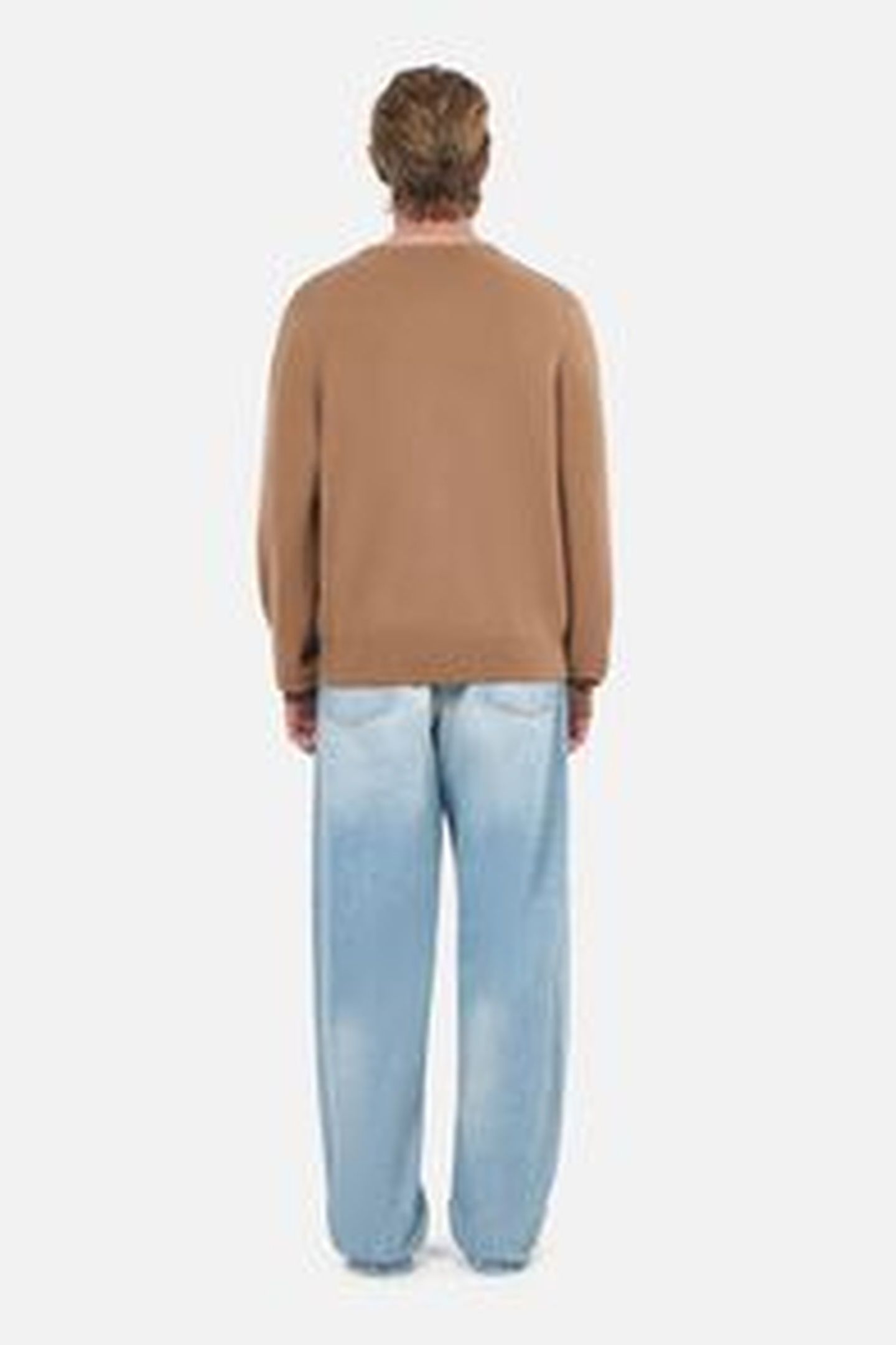 PULL COL ROUND DETAIL BRILLIANT DARK CAMEL 7