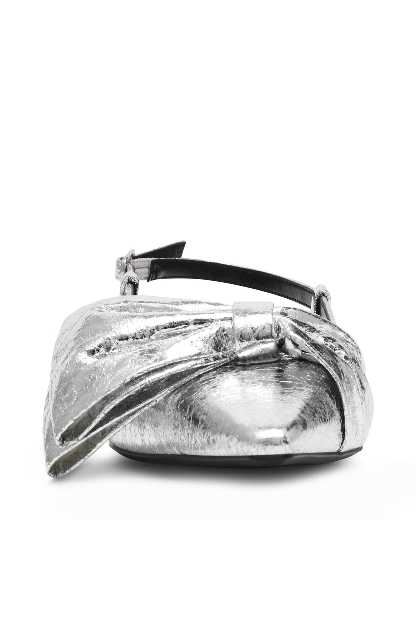 DAZZLED FLAT SHOES SILVER 4