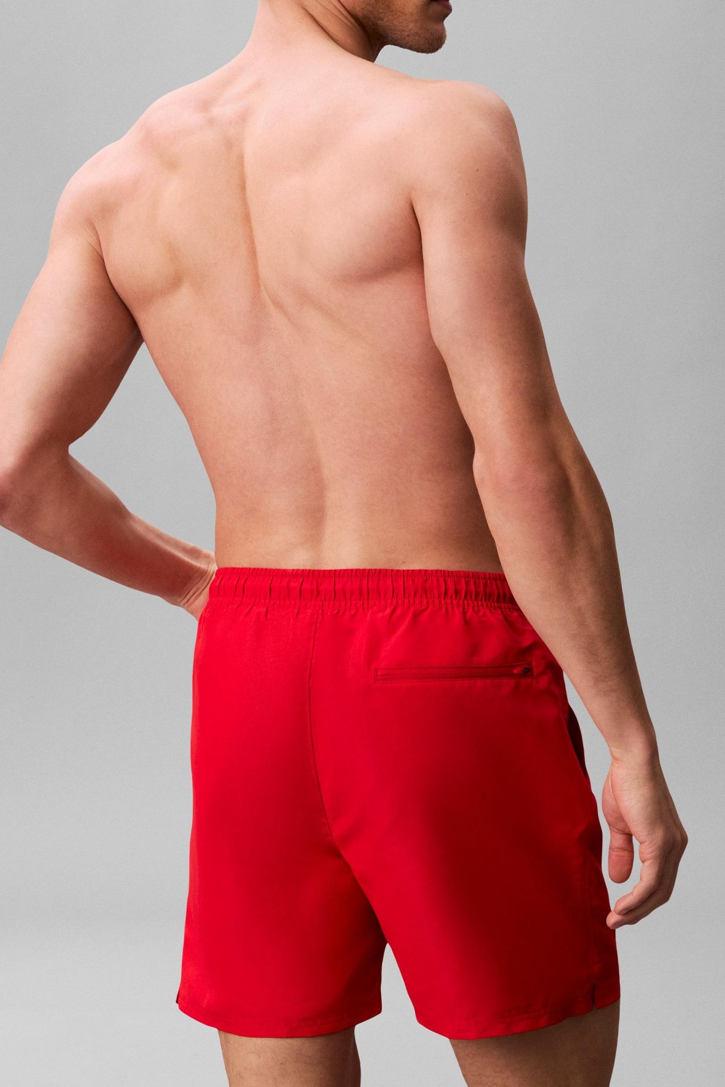 MEDIUM DRAWSTRING SWIM TRUNK AGED REDWOOD 4