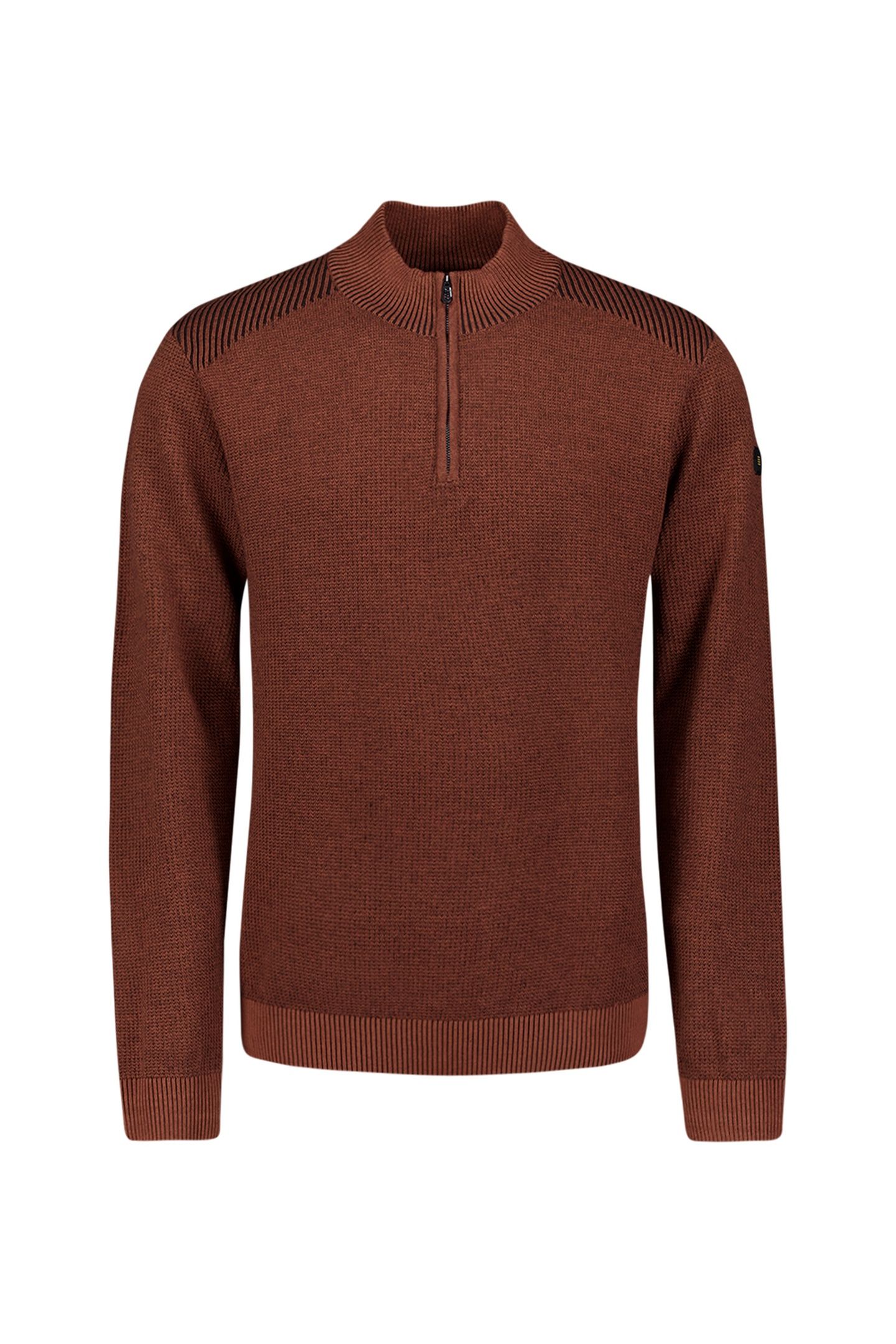 PULLOVER HALF ZIP PLATED STRUCTURE KNIT TERRA 4