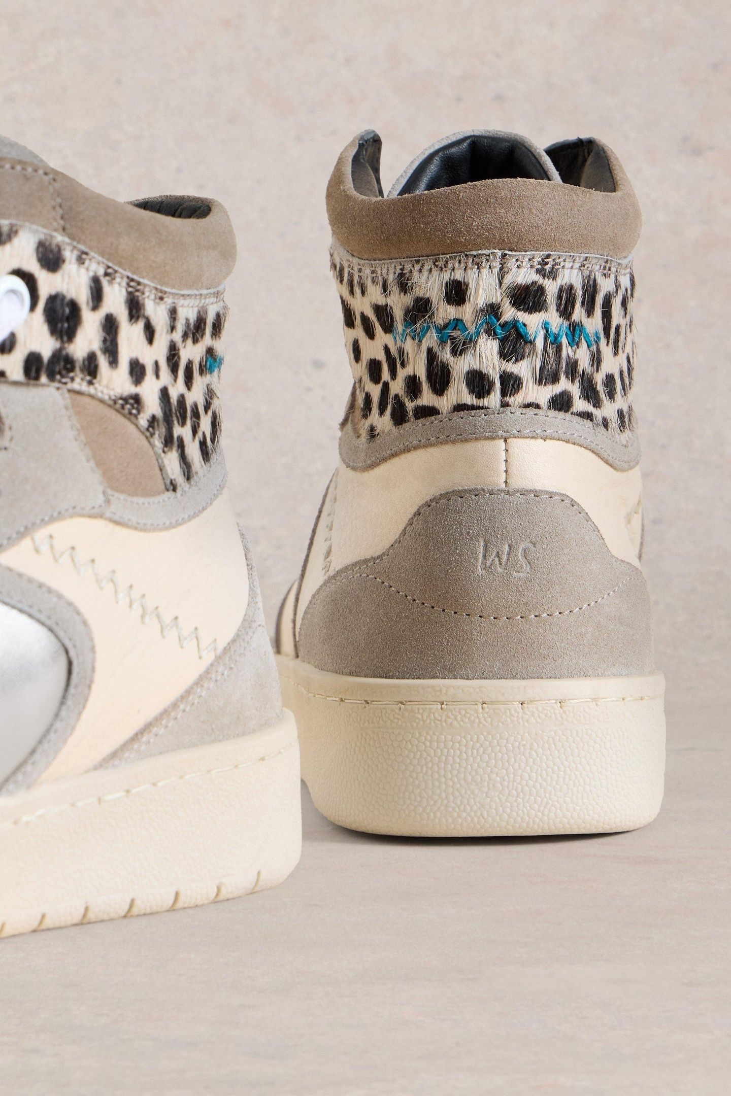 HEIDI HI-TOP TRAINER NATURAL MULTI 4