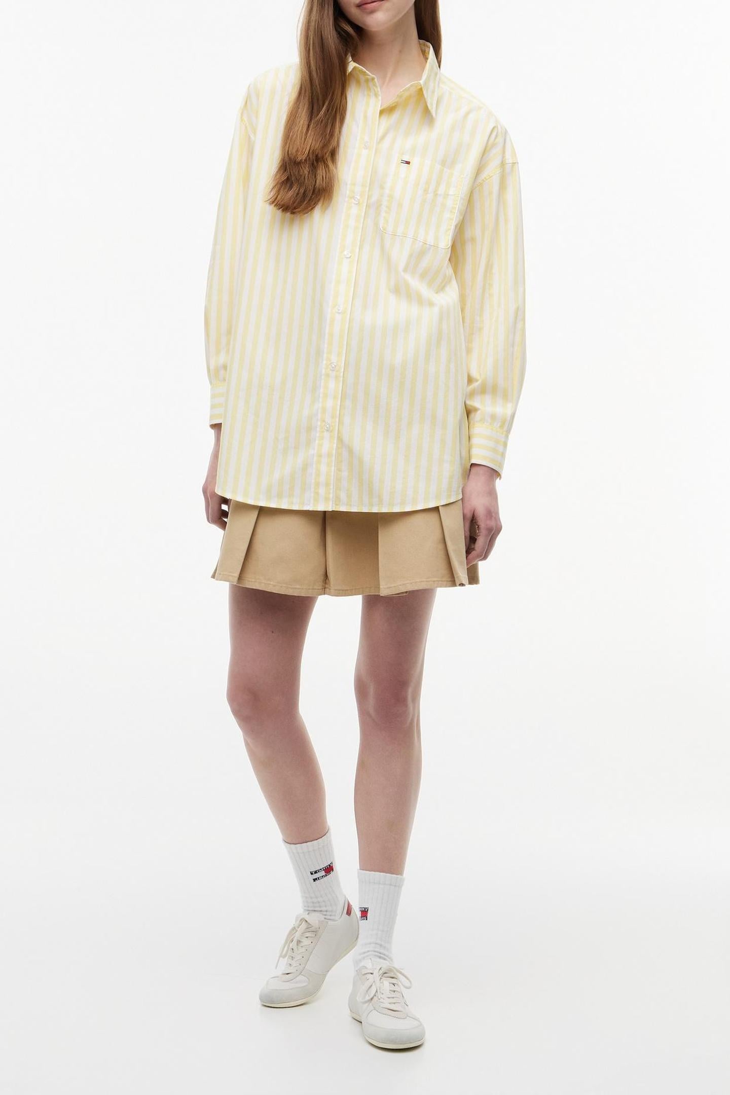 OVERSIZED ESSENTIAL CREW CITRONELLA/STRIPE 1