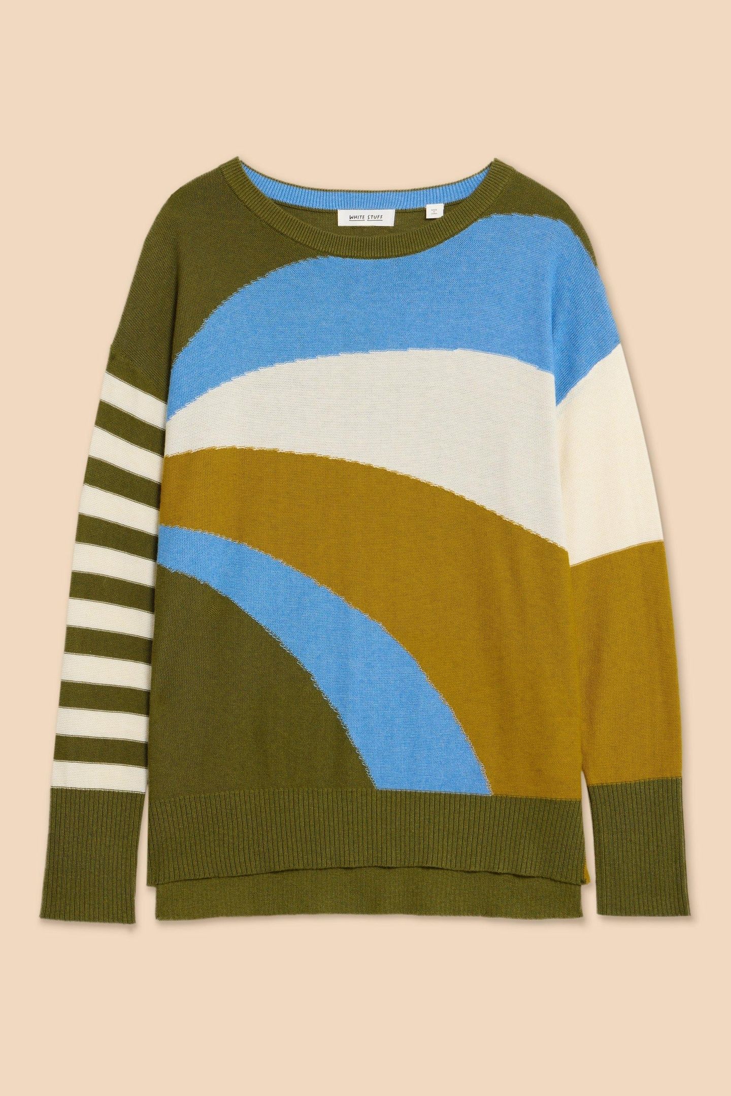 OLIVE ABSTRACT JUMPER GREEN PRINT 4
