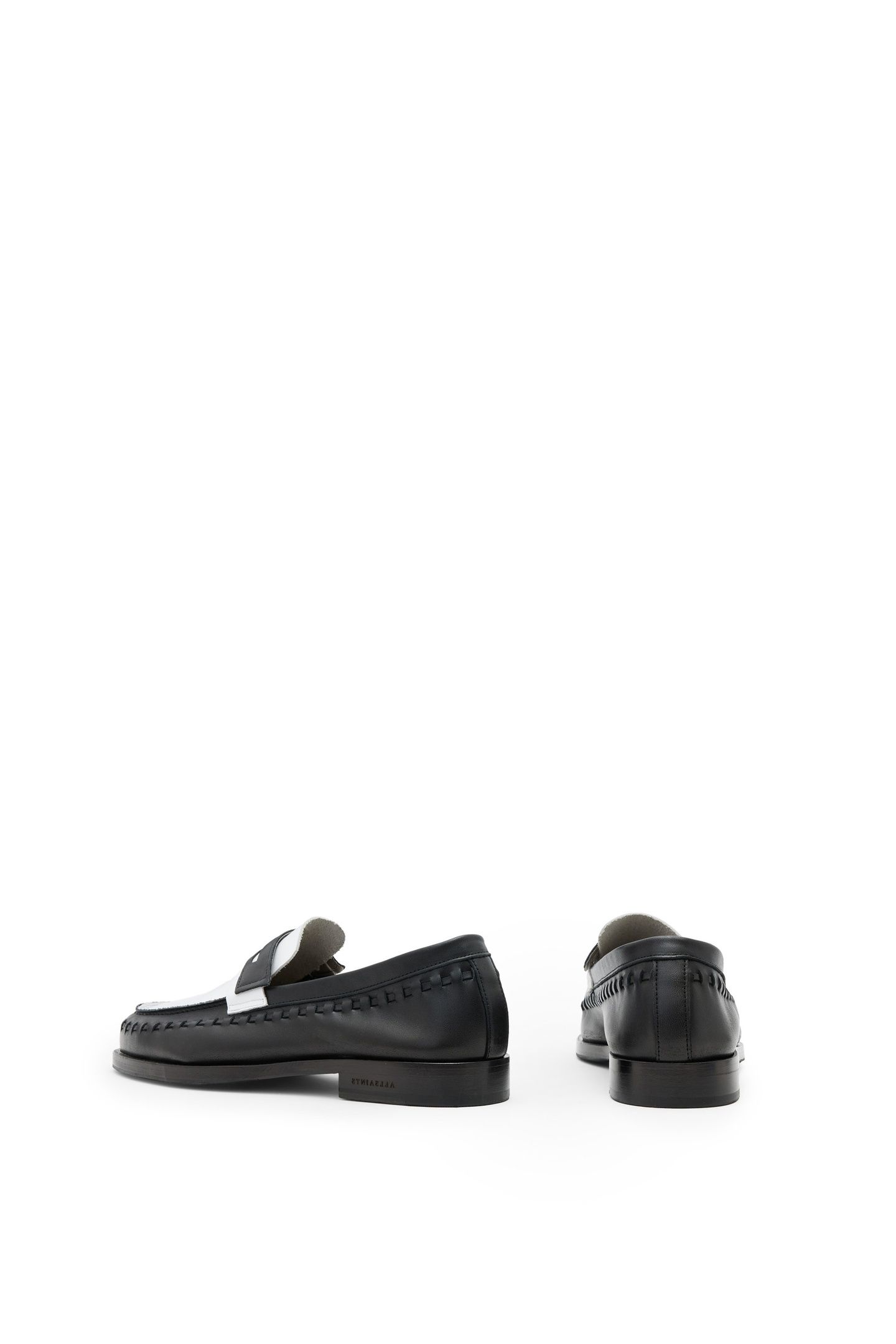 SAMMY LEATHER LOAFER BLACK/WHITE 4