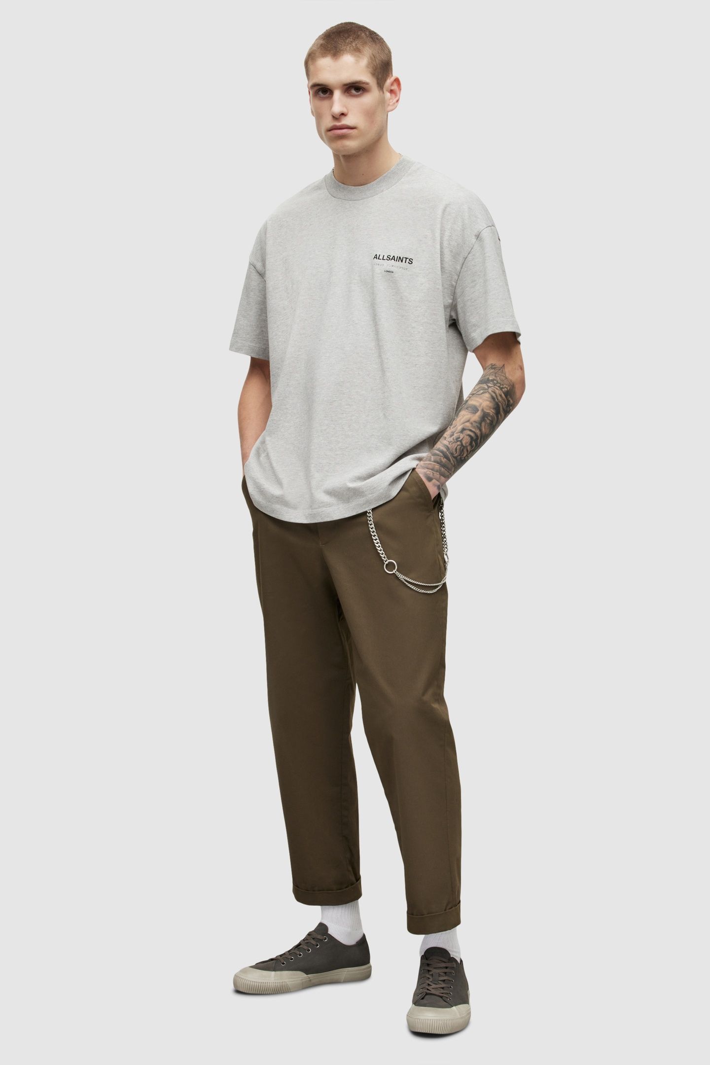 UNDERGROUND SS CREW GREY MARL 2