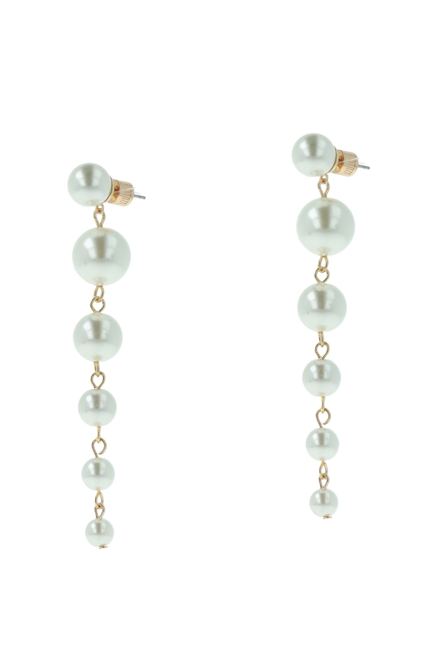 CLASSIC CREAM PEARL STRING EARRINGS CREAM 2