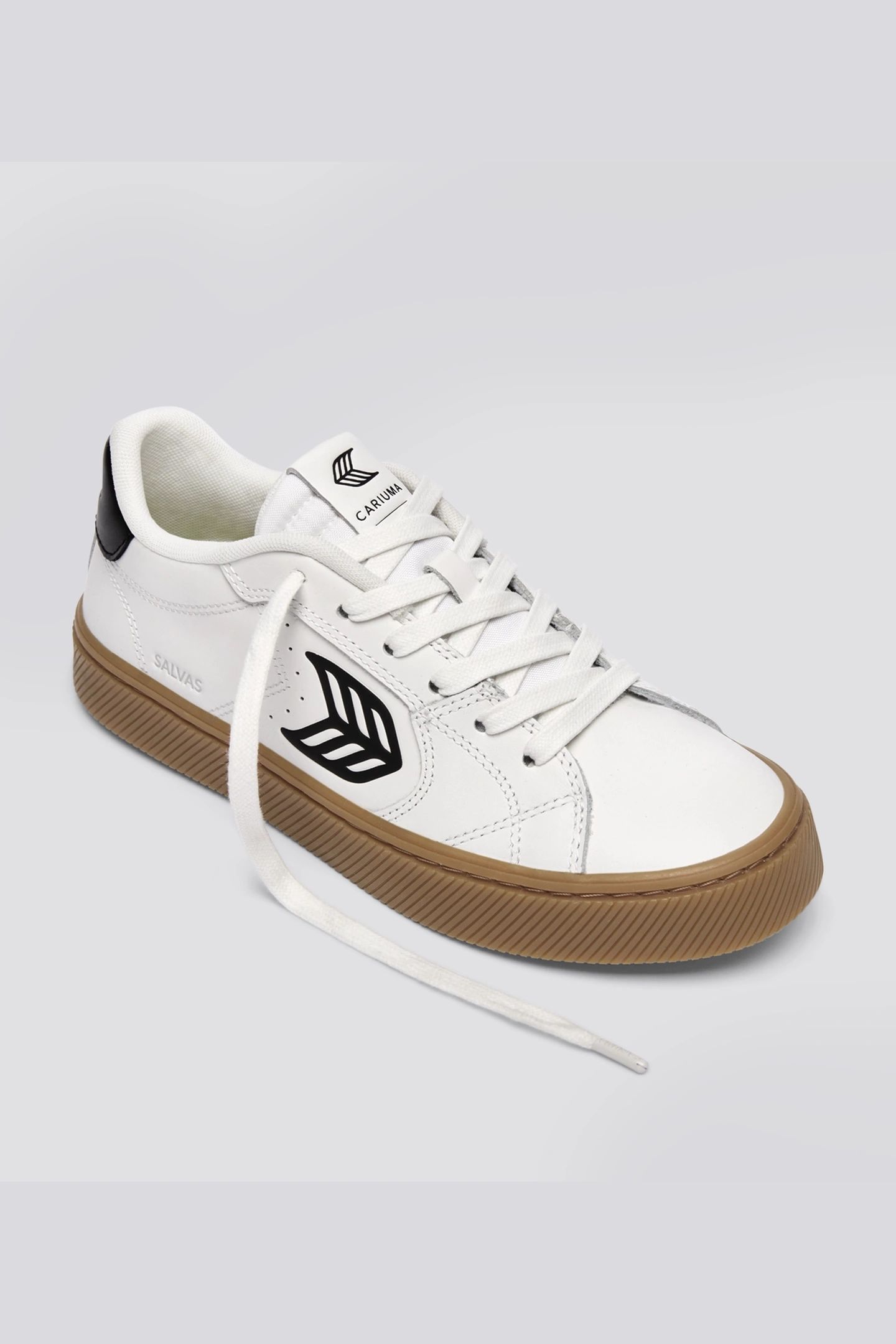 SALVAS LEATHER GUM WARM WHITE BLACK LOGO 3