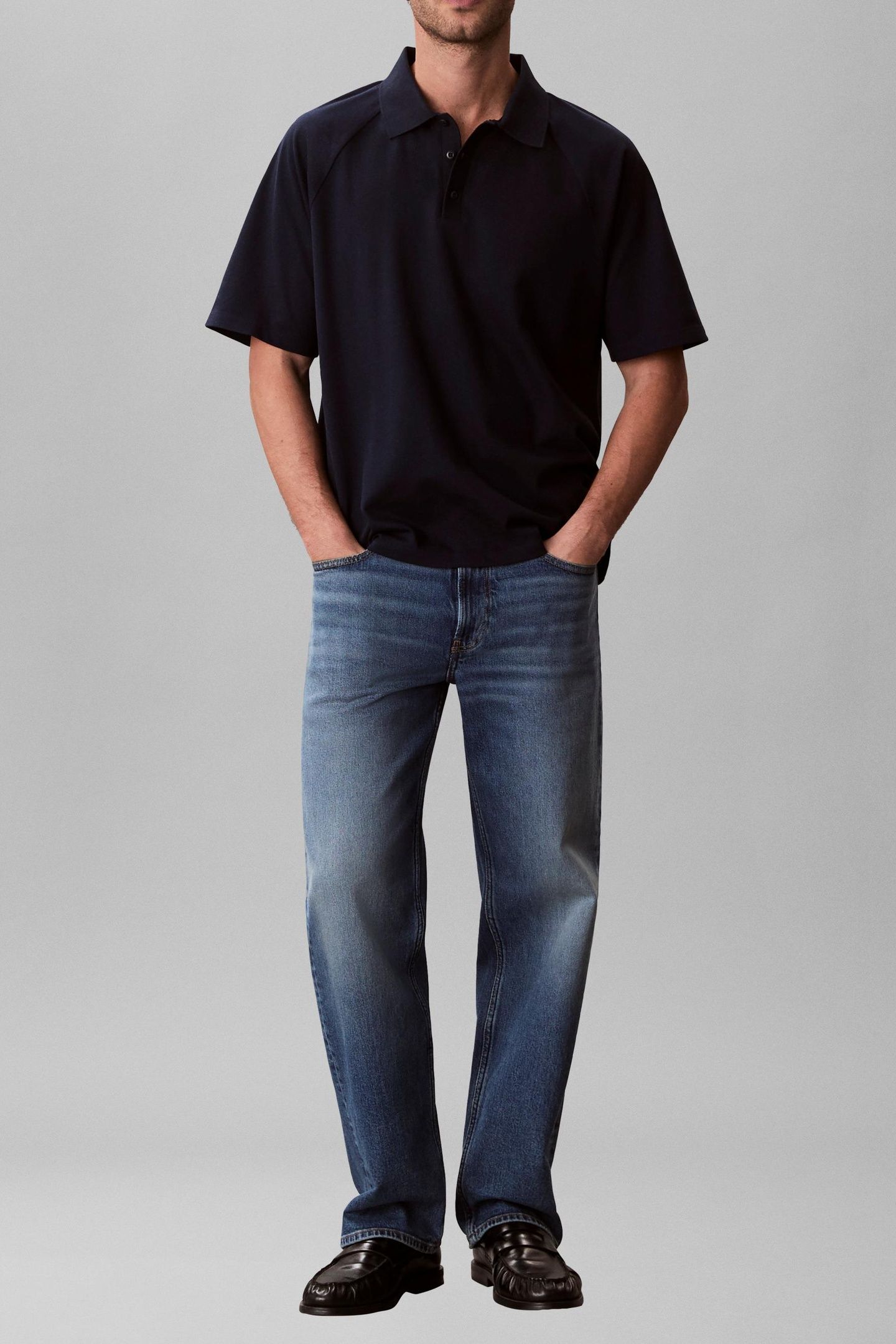 SS EASY BAR JACQUARD POLO DARK SAPPHIRE 1