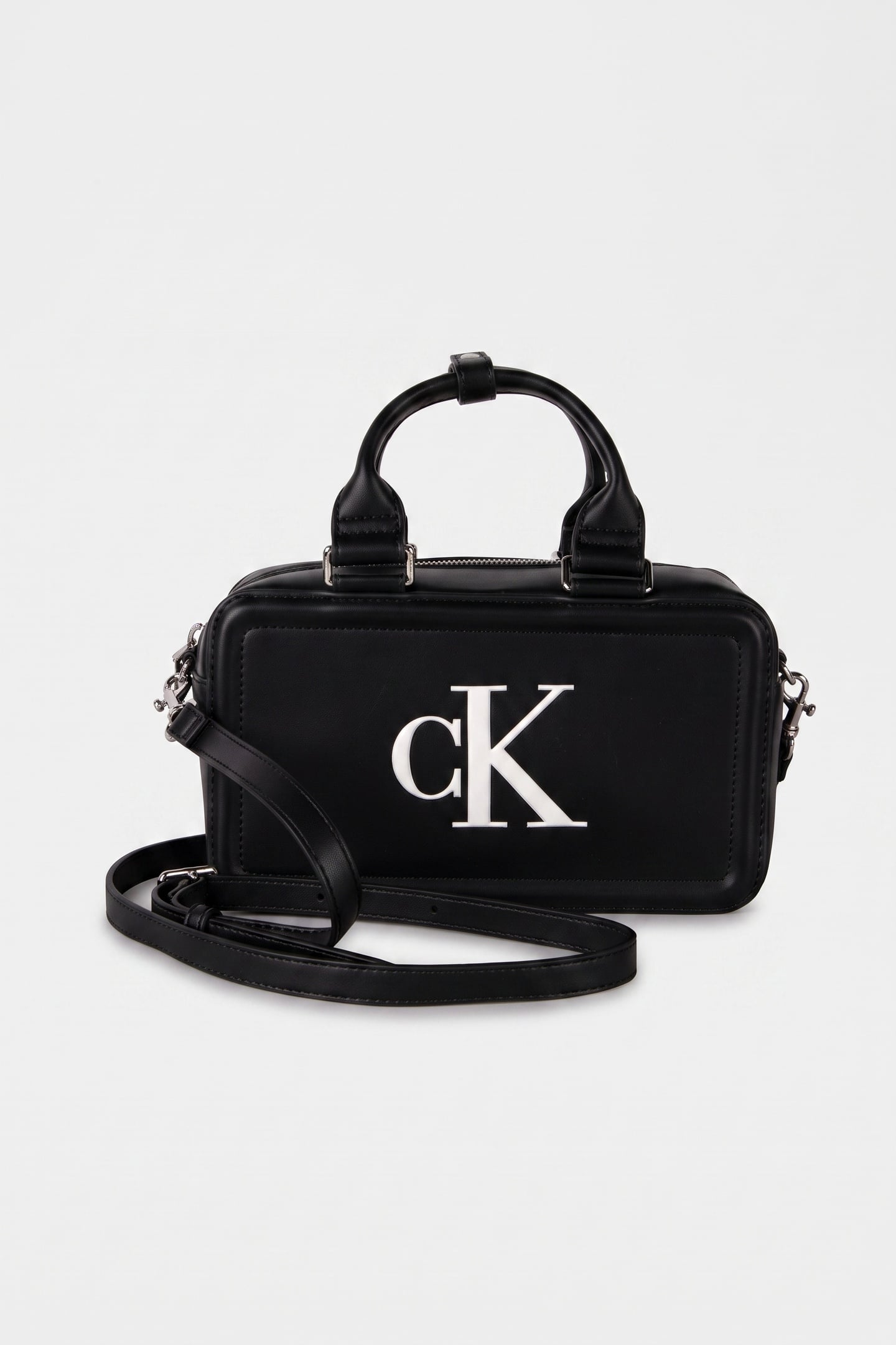 MONOGRAM BAULETTO CROSSBODY BAG BLACK/WHITE 1