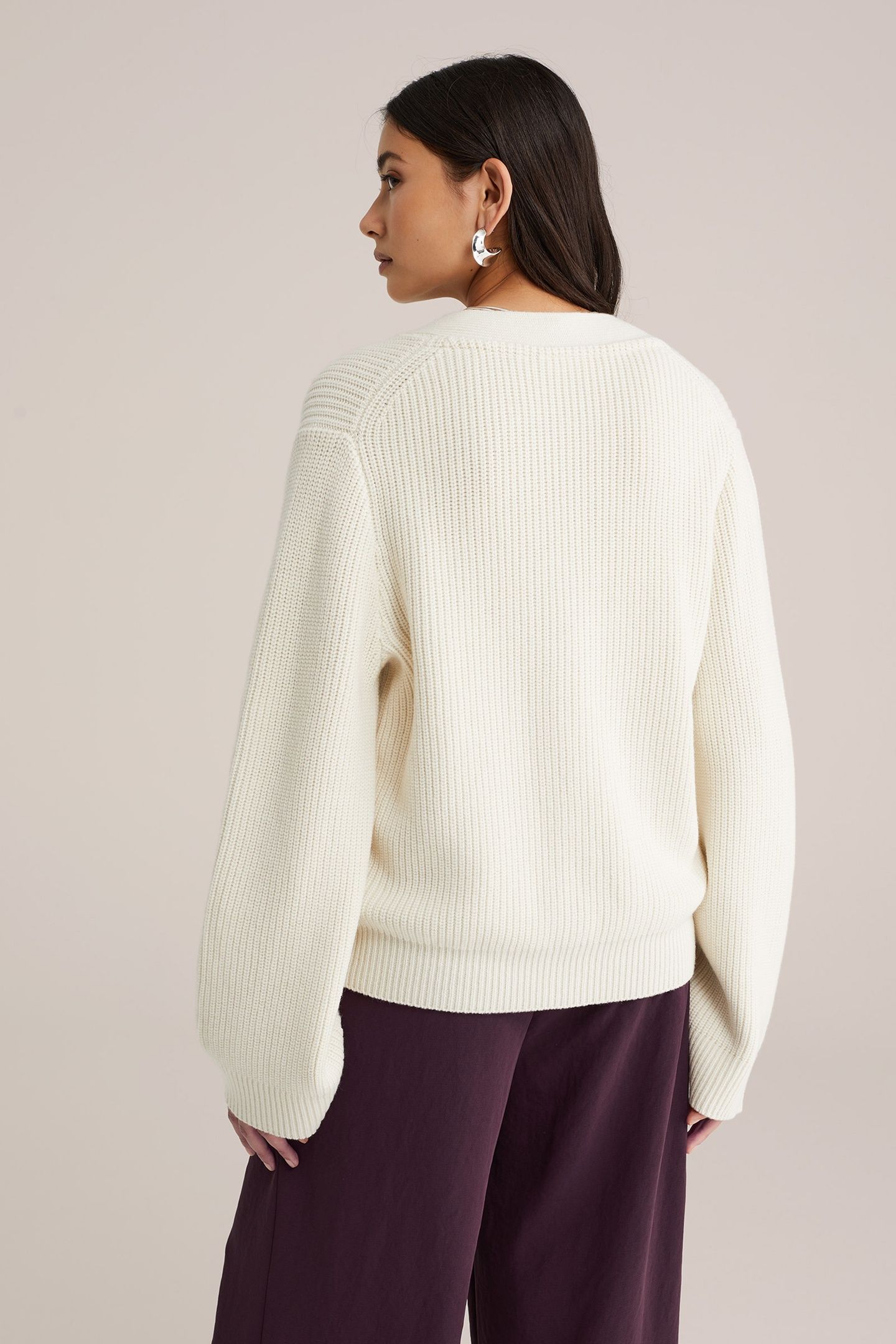 KNITTED CARDIGAN OFF-WHITE 3
