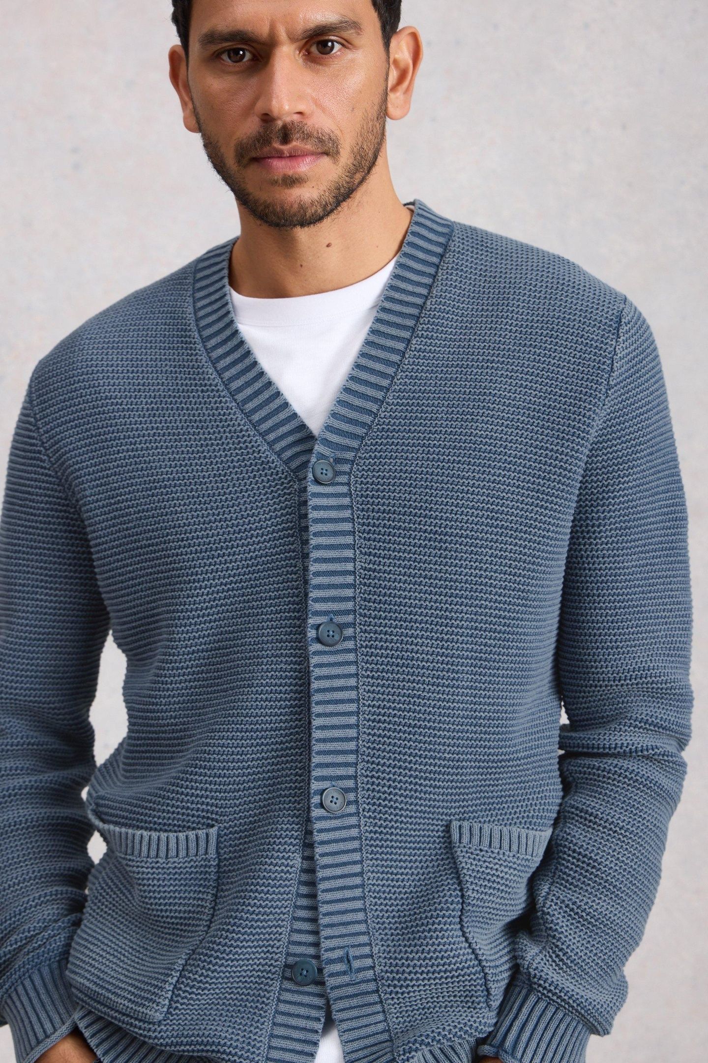 GATLEY CARDIGAN DUSTY BLUE 2