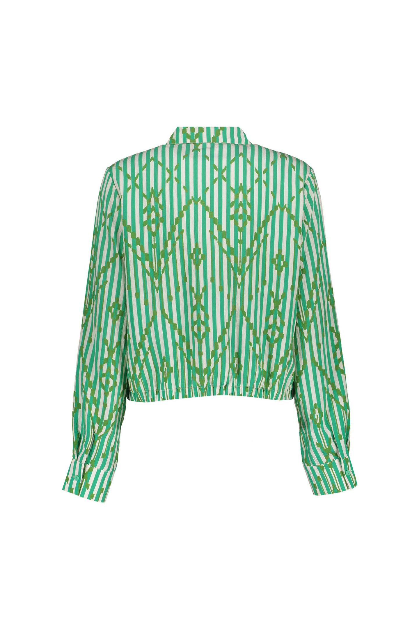 BLOUSE ECRU/GREEN 2