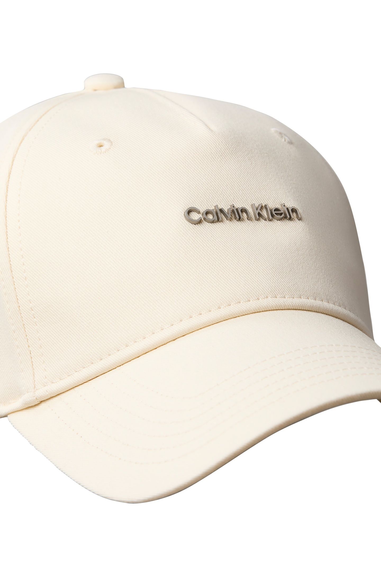 COTTON TWILL CAP WITH HARDWARE CLASP BONE WHITE 4