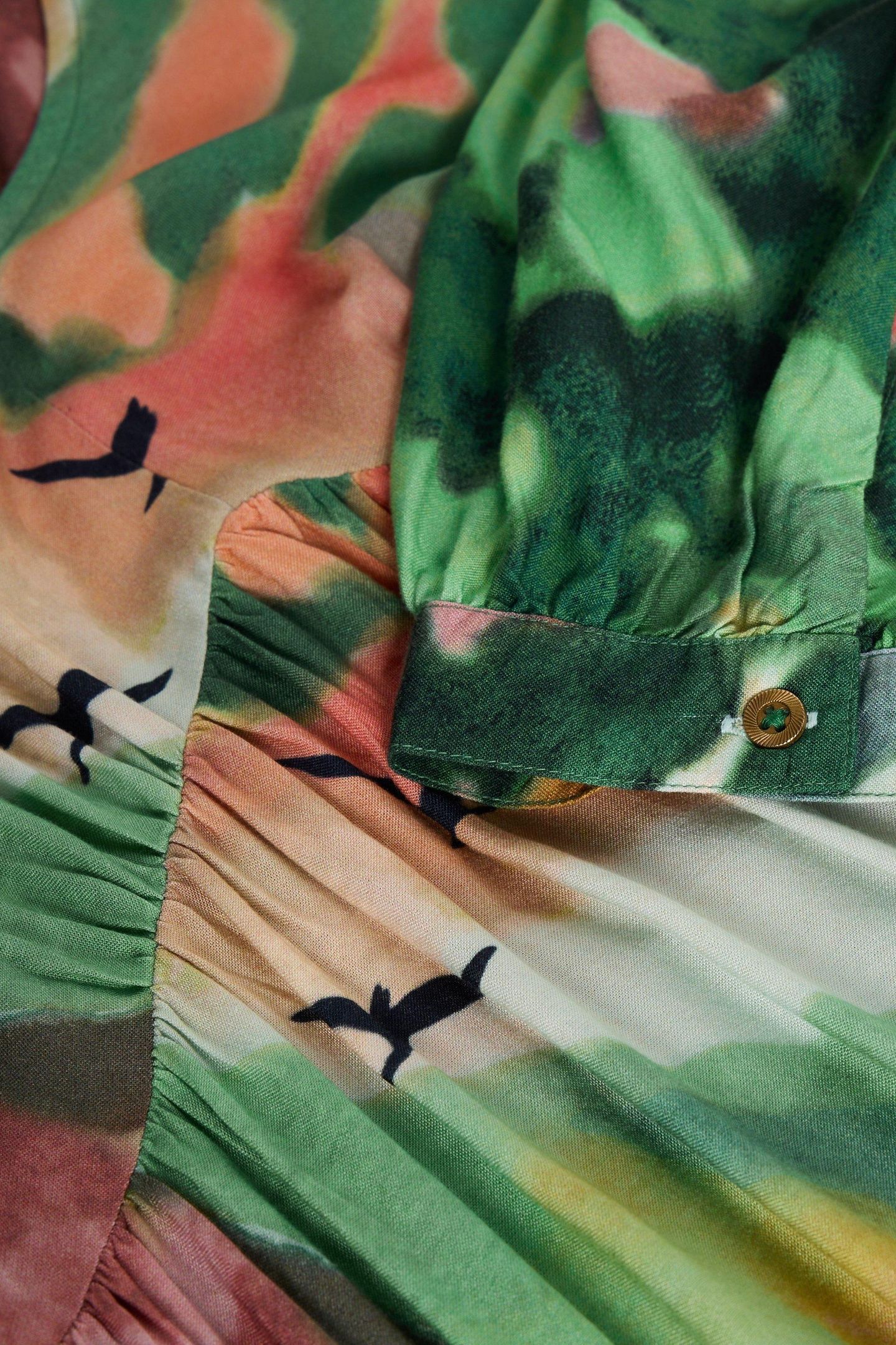 LUCY MIDI DRESS GREEN MULTI 6