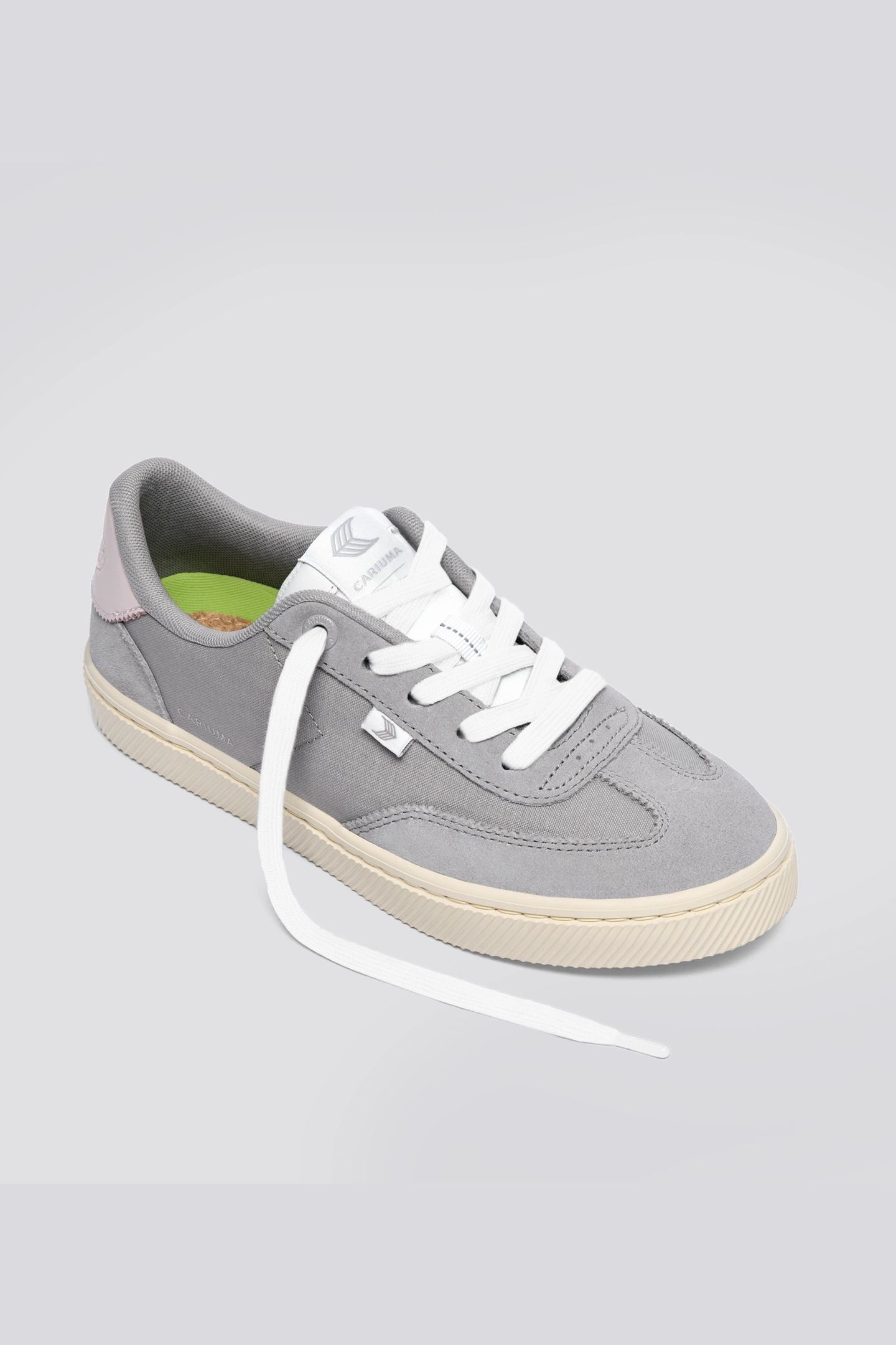 TOCA NYLON AND SUEDE LIGHT GREY 2