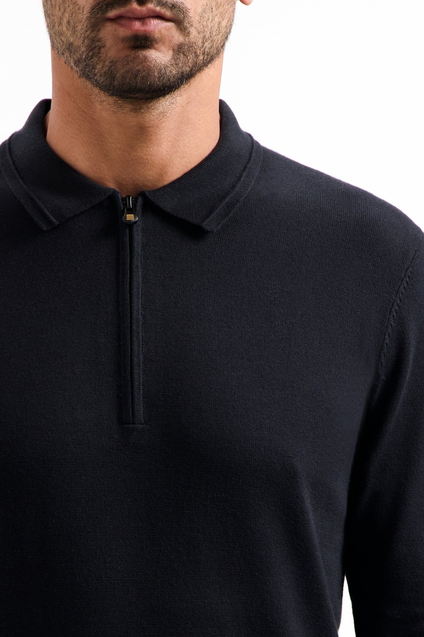 PULLOVER POLO ZIP BLACK 7