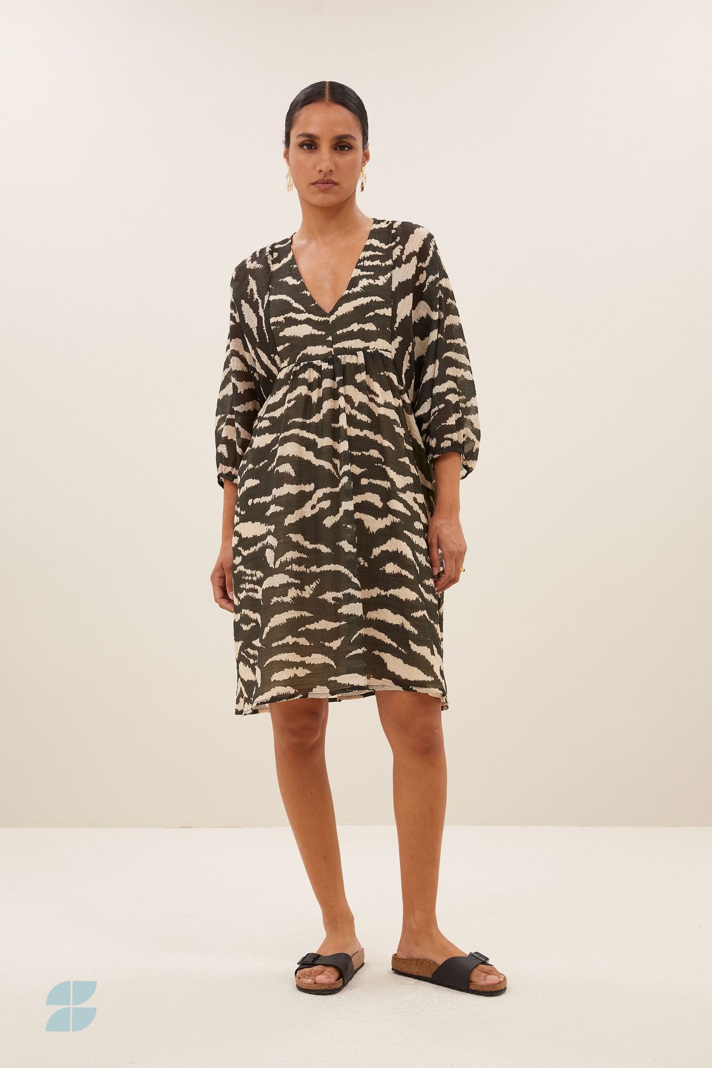PHILOU ZEBRA DRESS BLACK ZEBRA PRINT 1