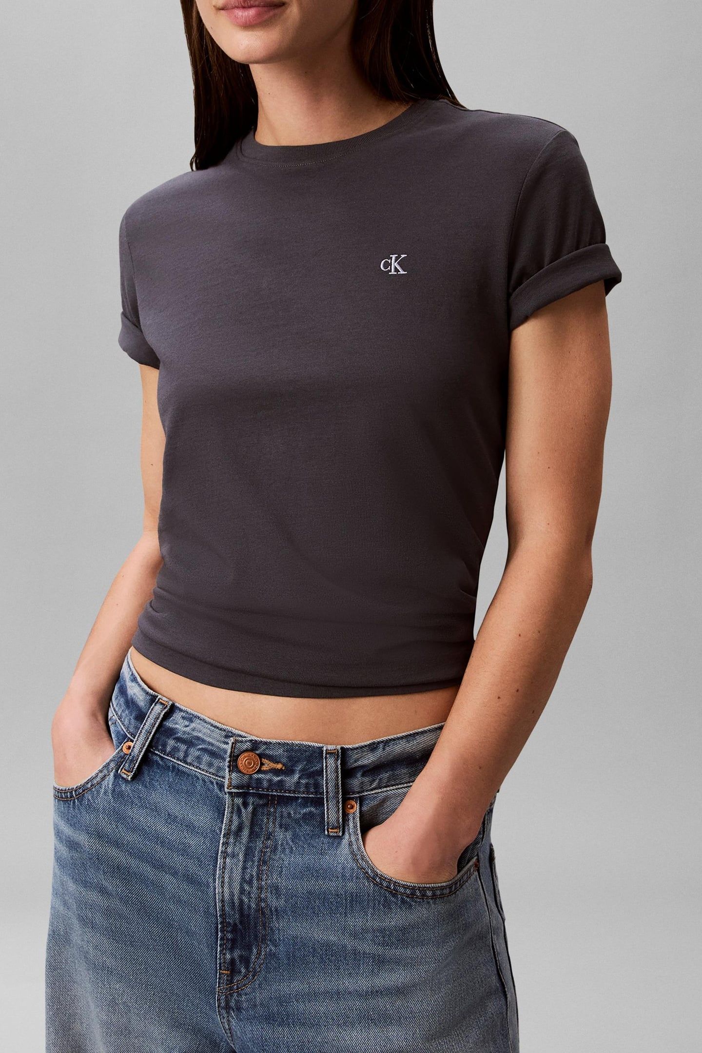 SHORT SLEEVE MONOGRAM CREW TEE EBONY 1