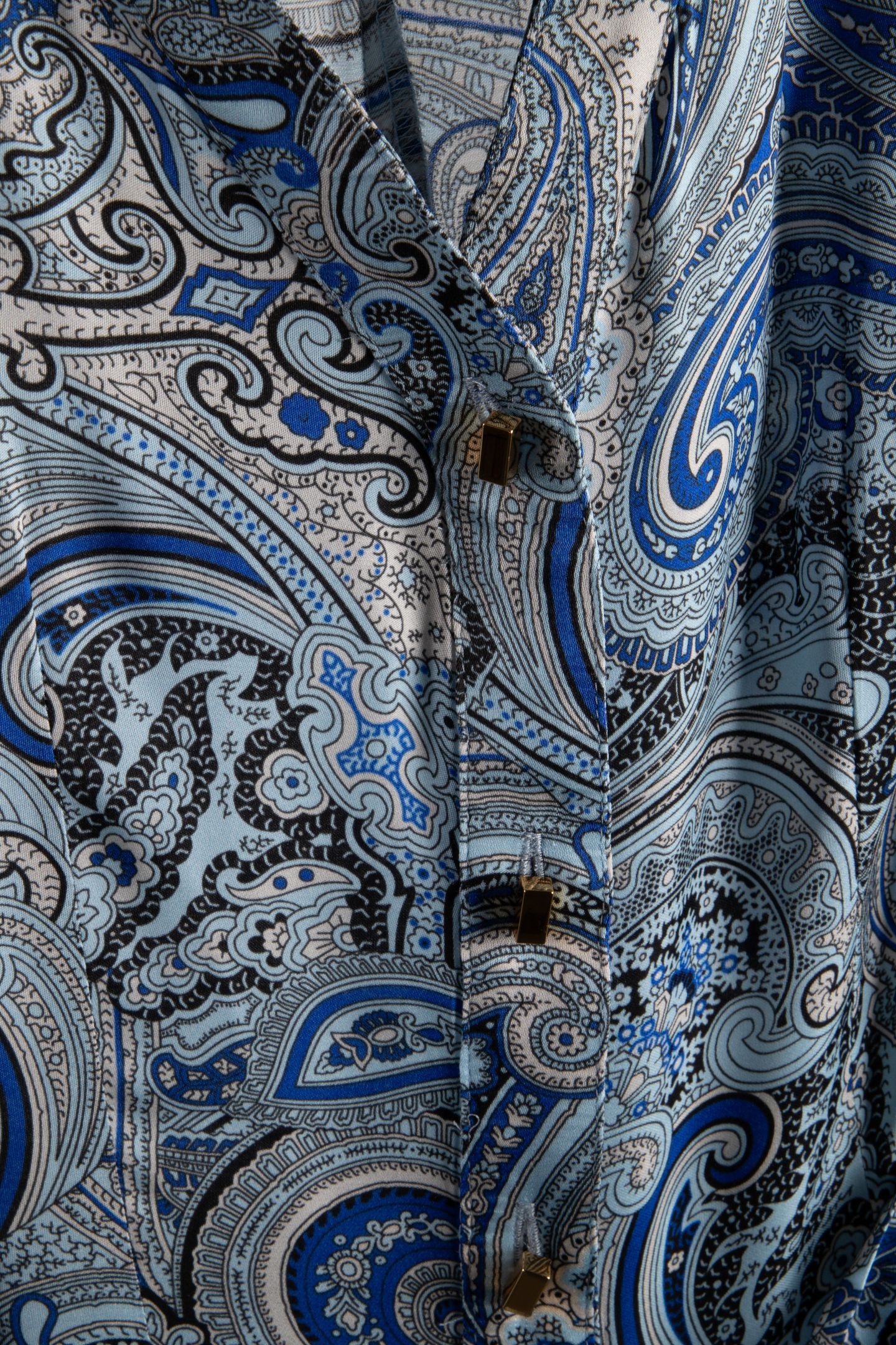 BRITNEY LS LONG DRESS FLORAL PAISLEY BLUE 4