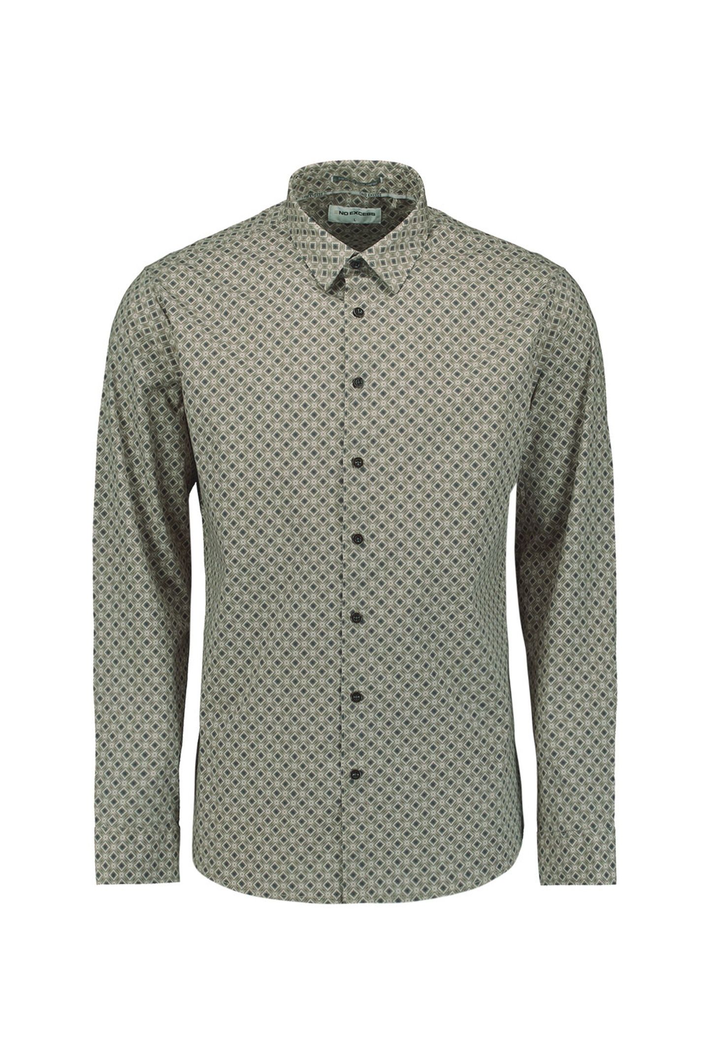 SHIRT STRETCH ALLOVER PRINTED CLAY 1
