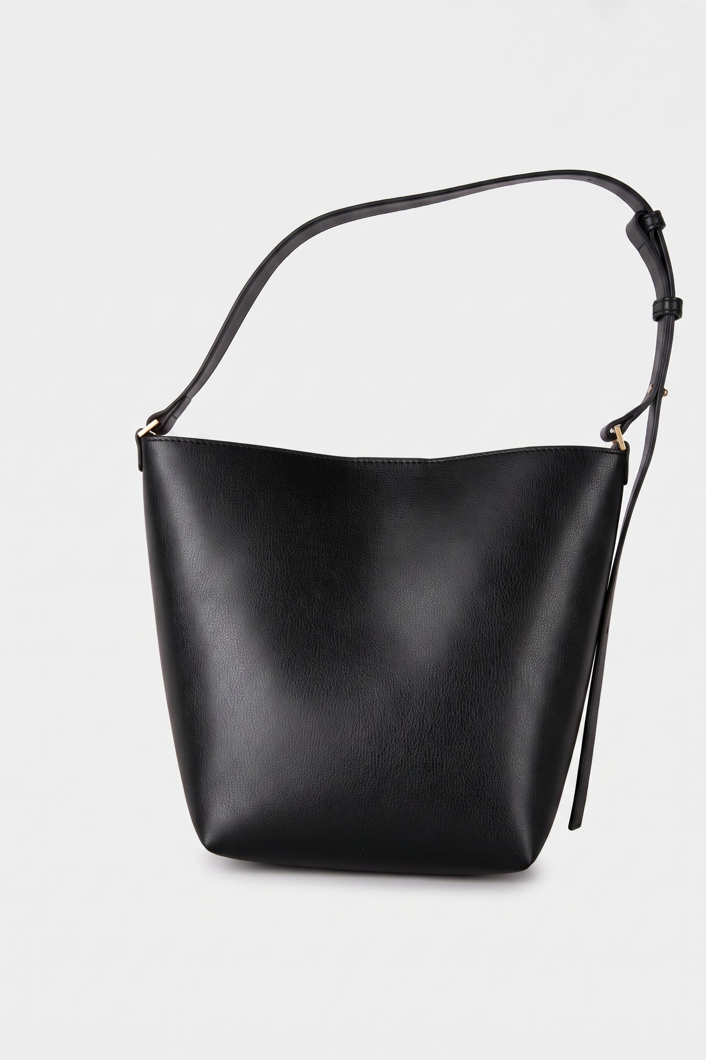 FOIL LOGO MEDIUM BUCKET BAG BLACK/TOASTED COCONUT 3