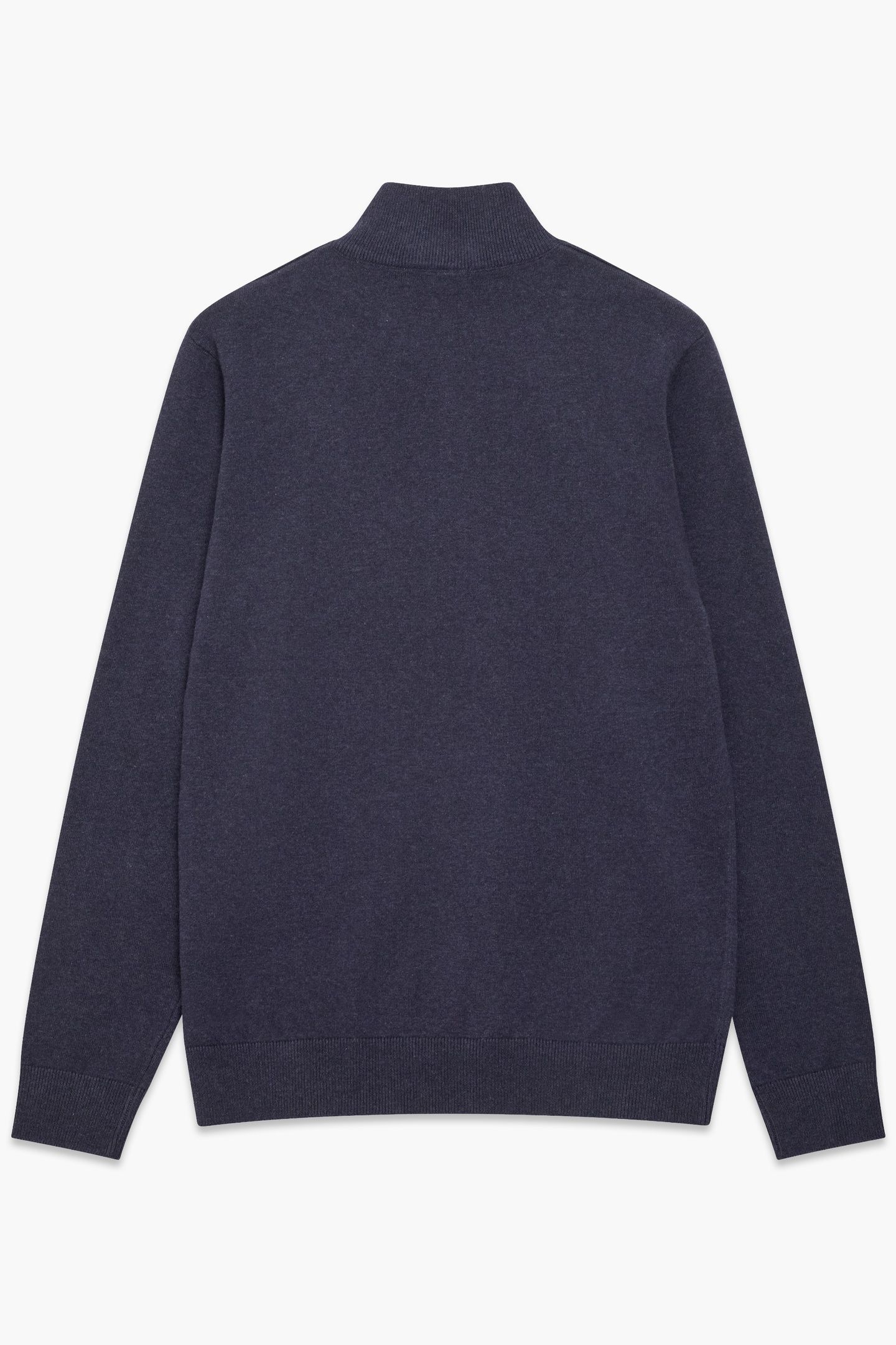 1/2 ZIP COTTON MARINE MEL 2