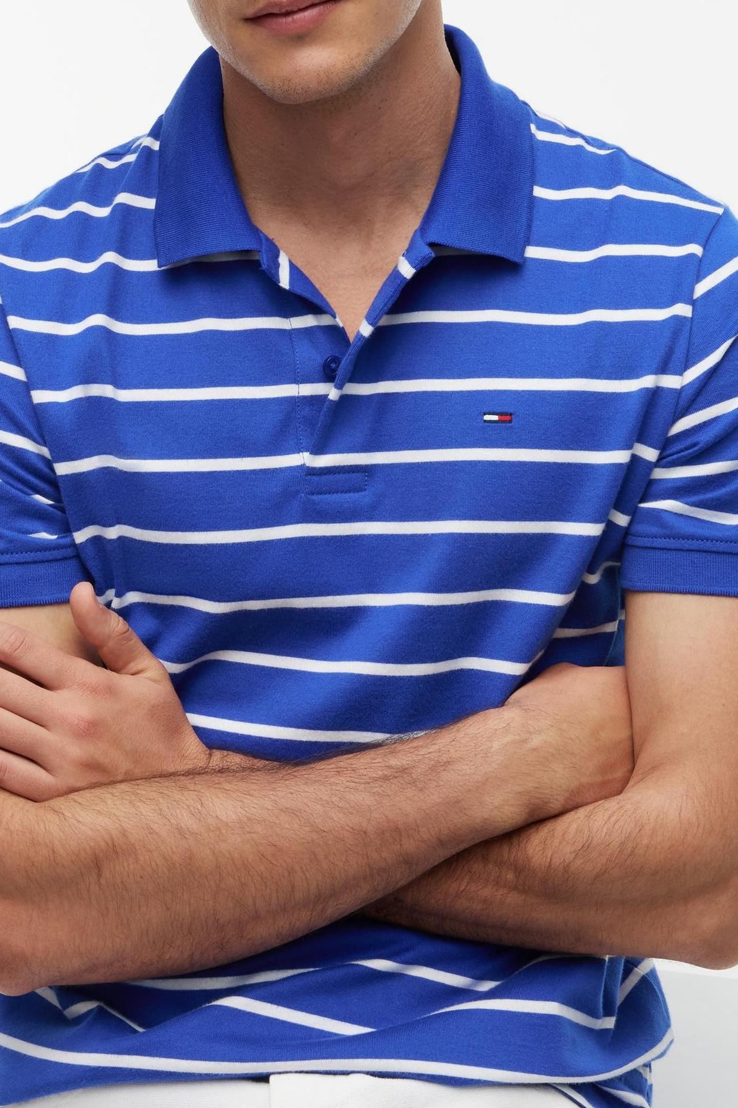 REGULAR STRIPE POLO FIZZY BLUE 3