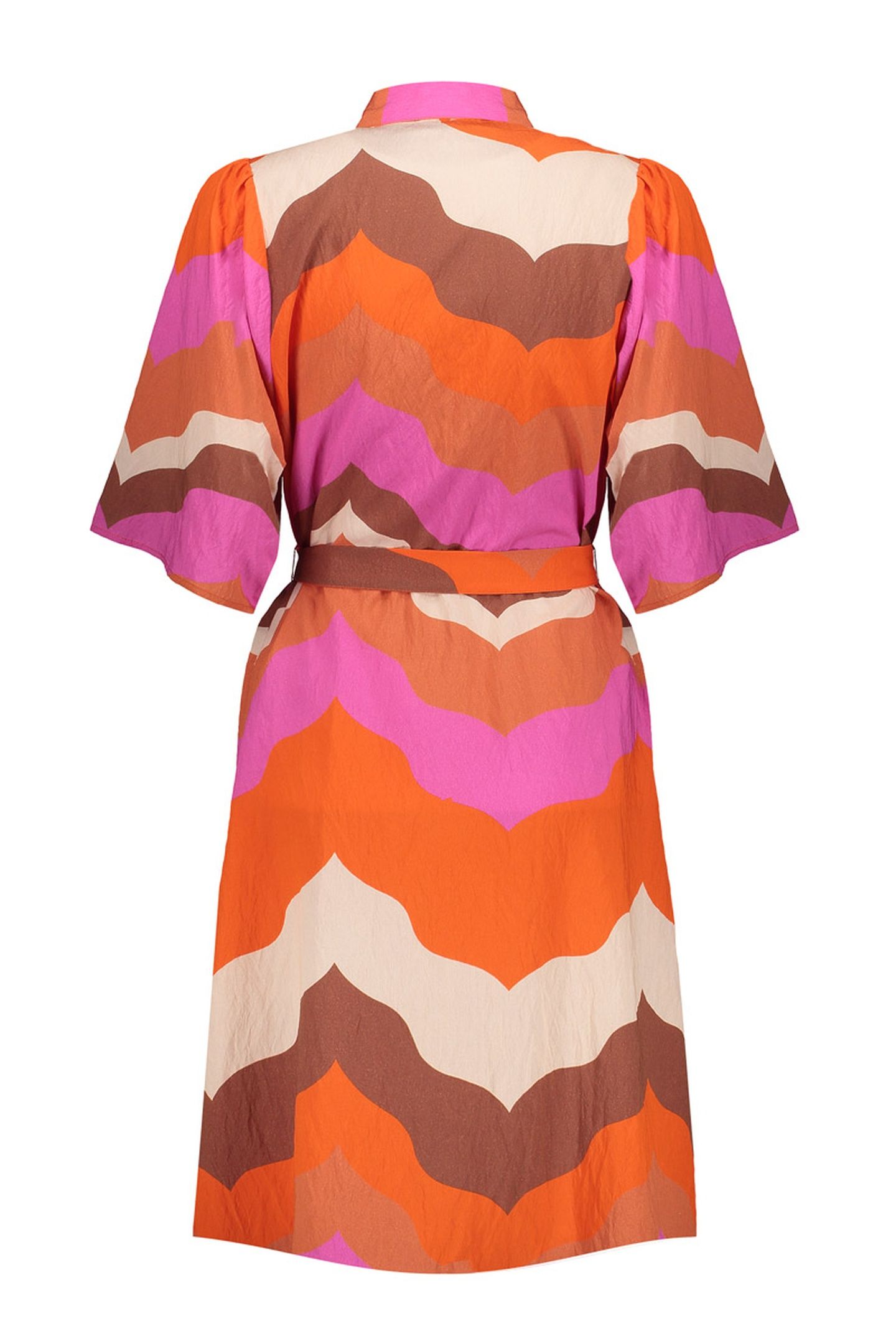 DRESS ECRU/BROWN/CASSIS 2