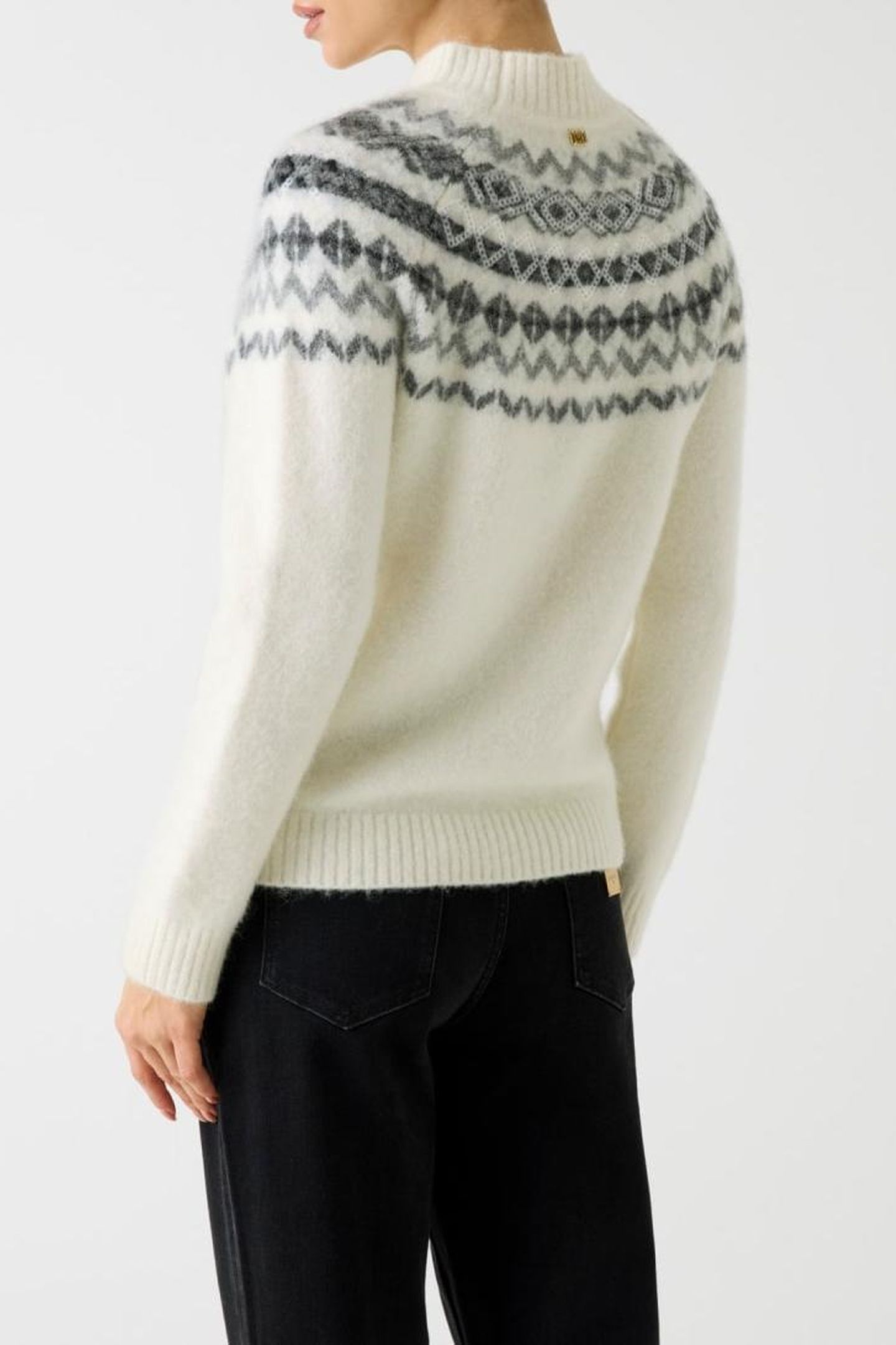 AKILAH LS MOCK NECK MACADAMIA MULTI 5