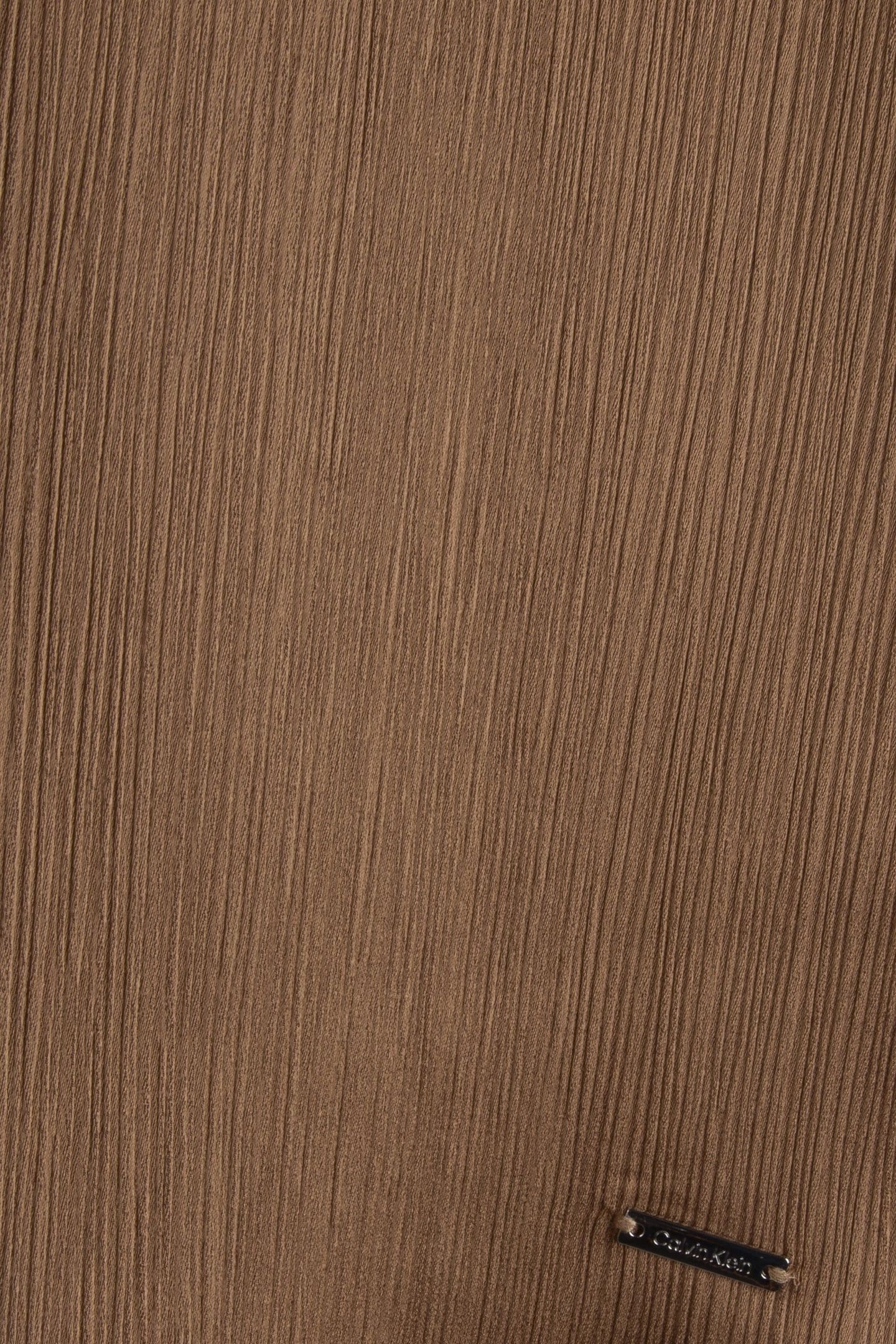 PLISSE V NECK SHIRT EXECUTIVE BROWN 5