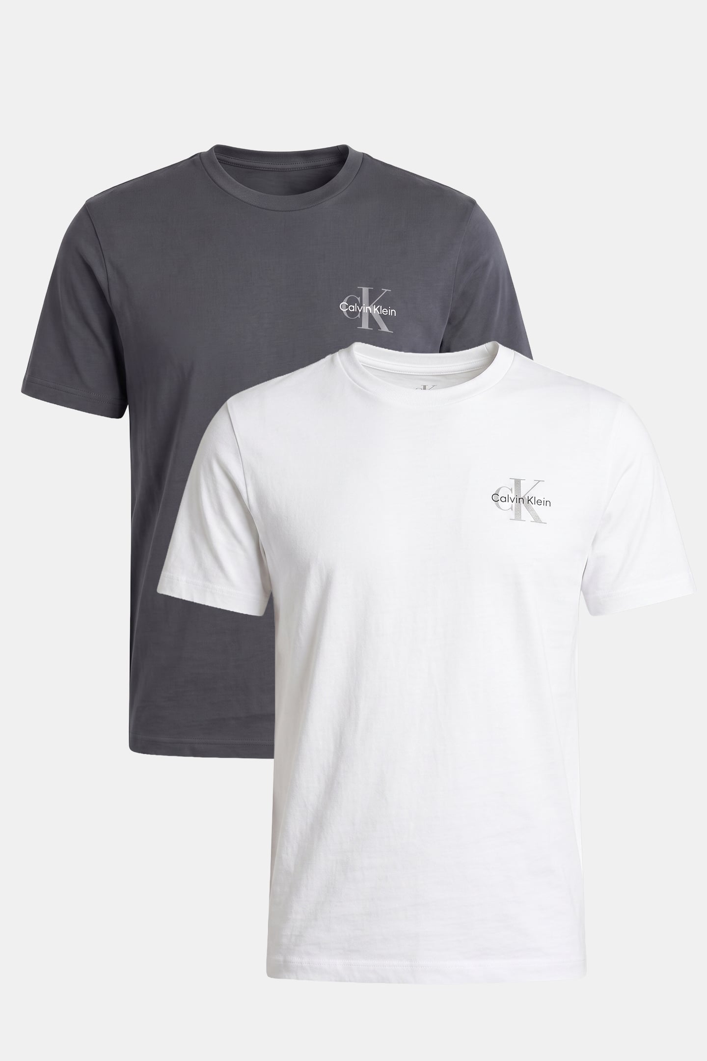 SS 30S CLASSIC MICRO MONOGRAM TEE BRIGHT WHITE/DARK SLATE 1