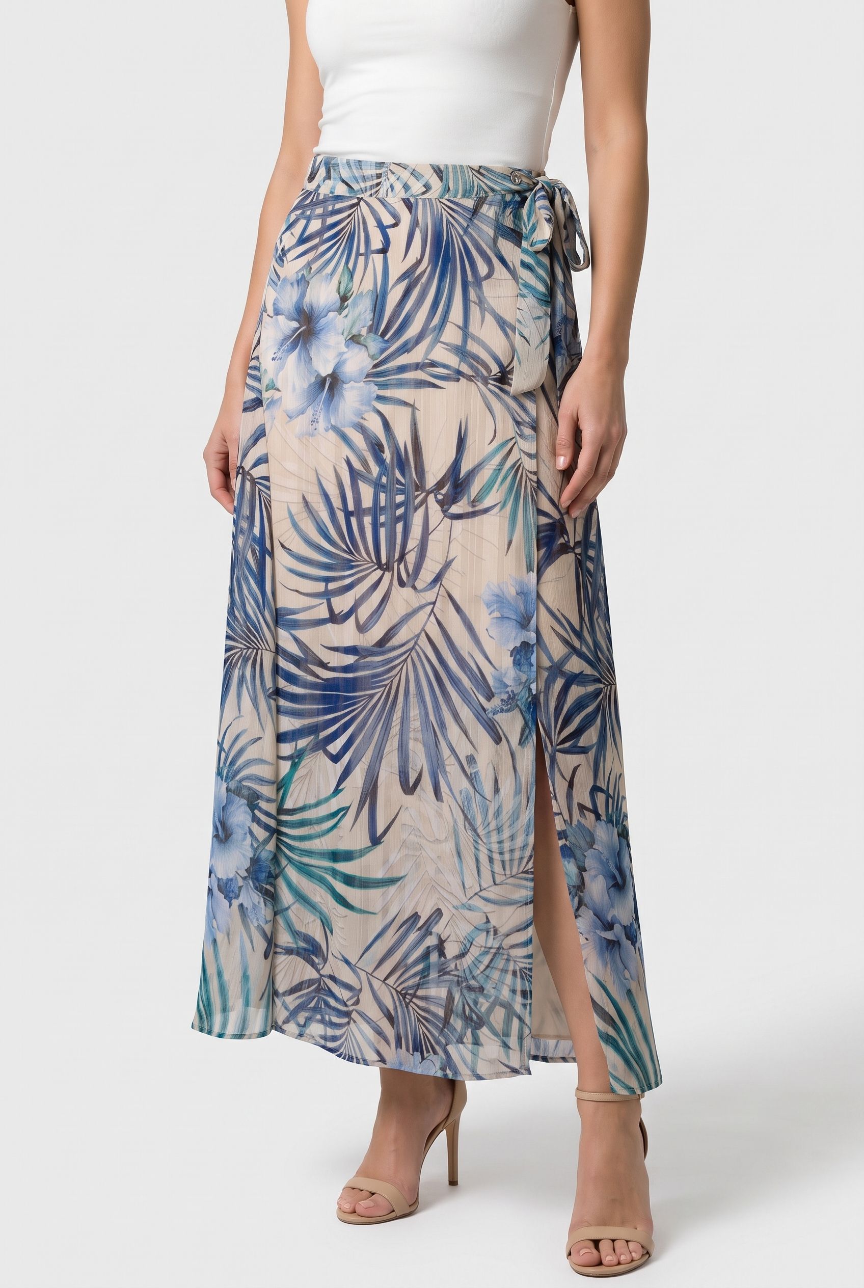 GUESS ECO NEW ROMANA SKIRT FIJI PALM PRINT 2