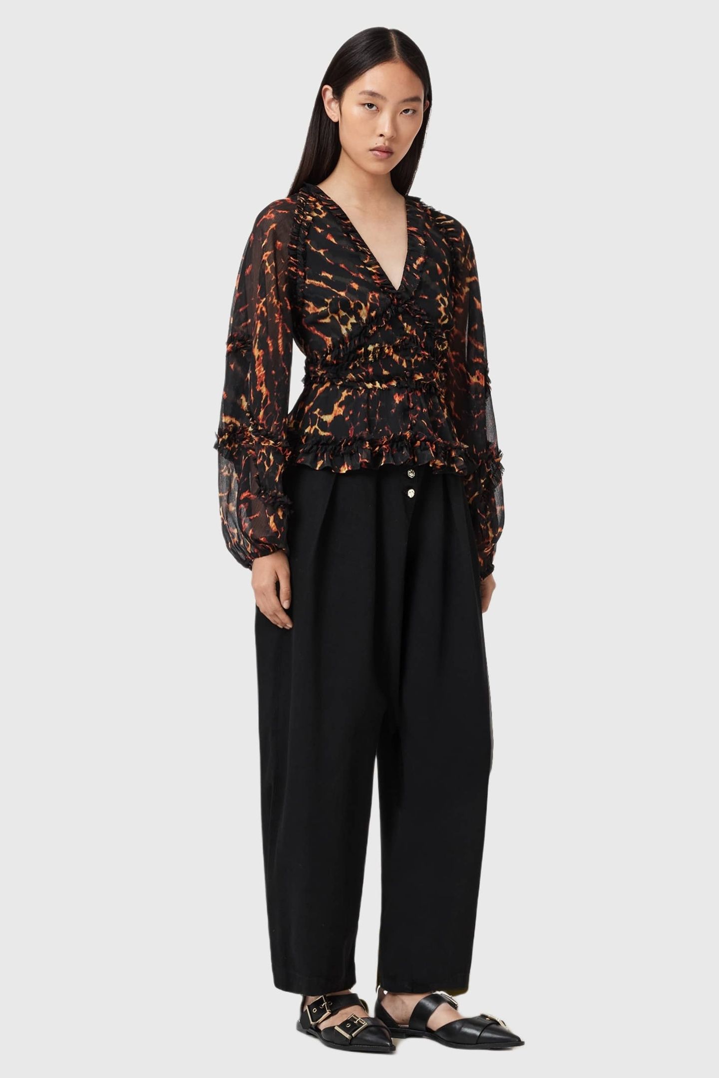 SILVIE TOP PARDUS FLAME BROWN 1
