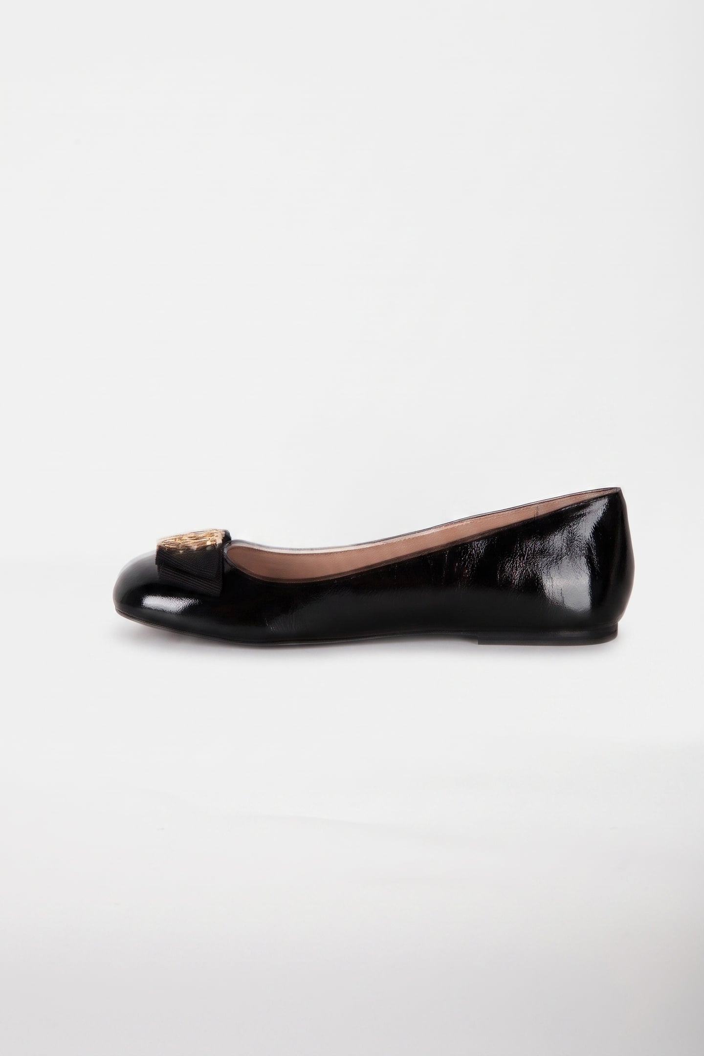 PATENT-LEATHER BALLET FLATS BLACK 4