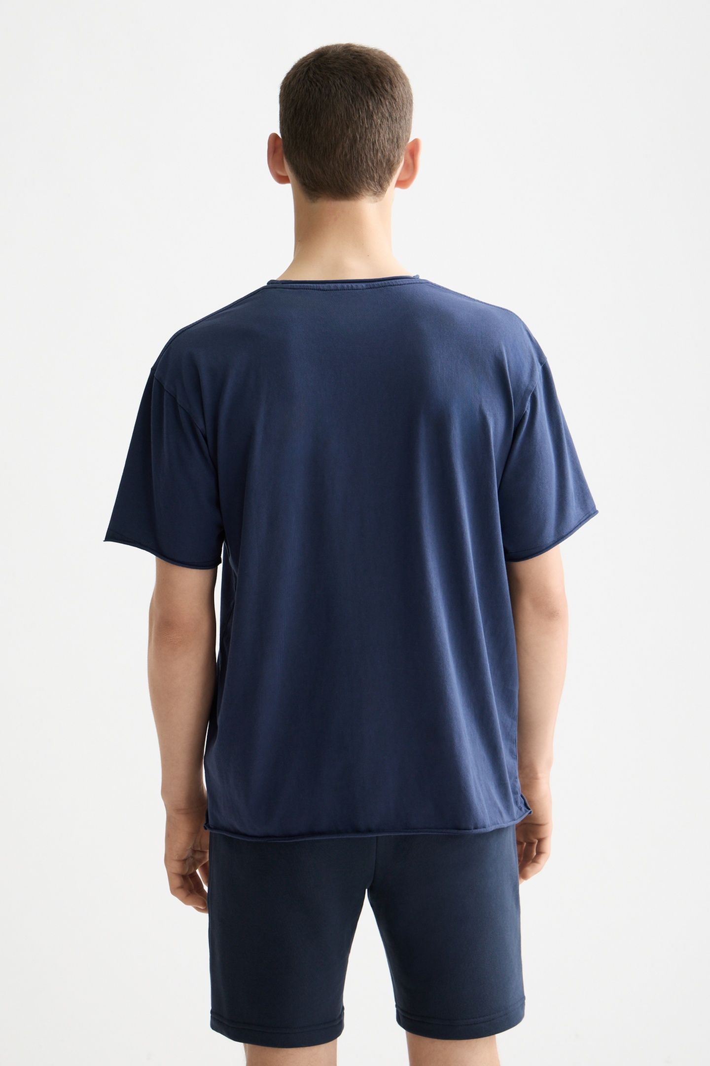 RAW EDGE T-SHIRT PEACOAT 2